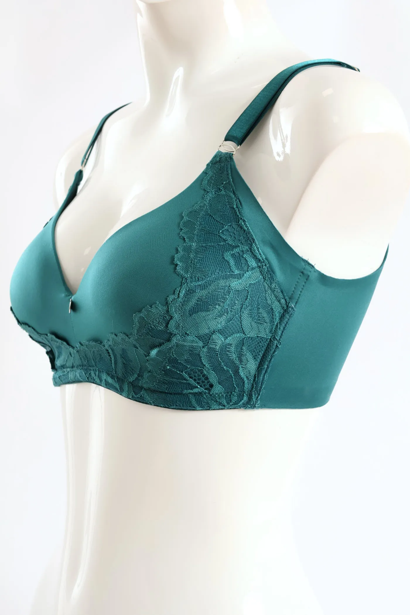 Microfibre & Lace Molded Bra - Emerald sold by Edgars product image thumbnail 3