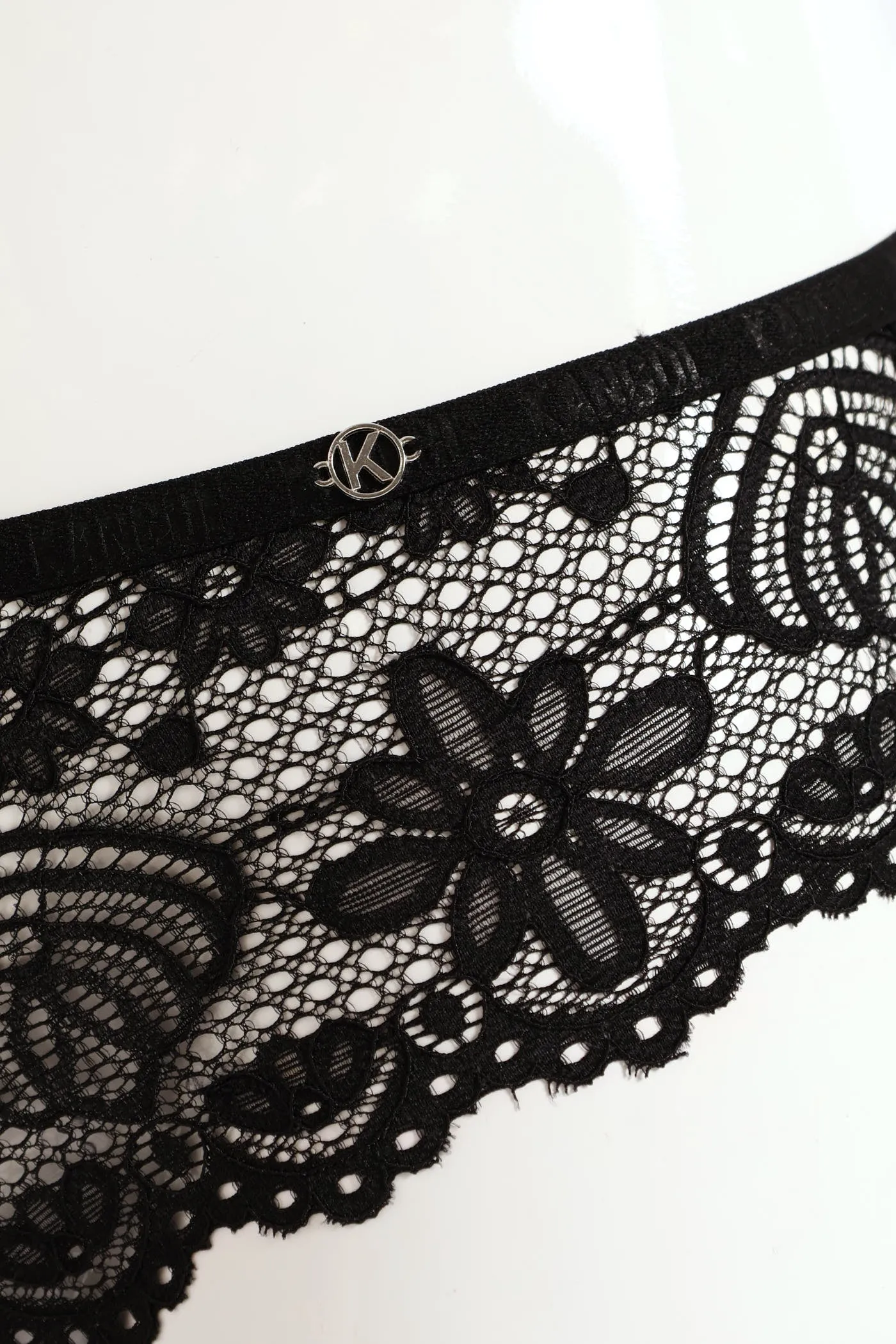 3 Pack Galloon Lace Brazilian Panties - Teal/Black/Raspberry sold by Edgars product image thumbnail 5