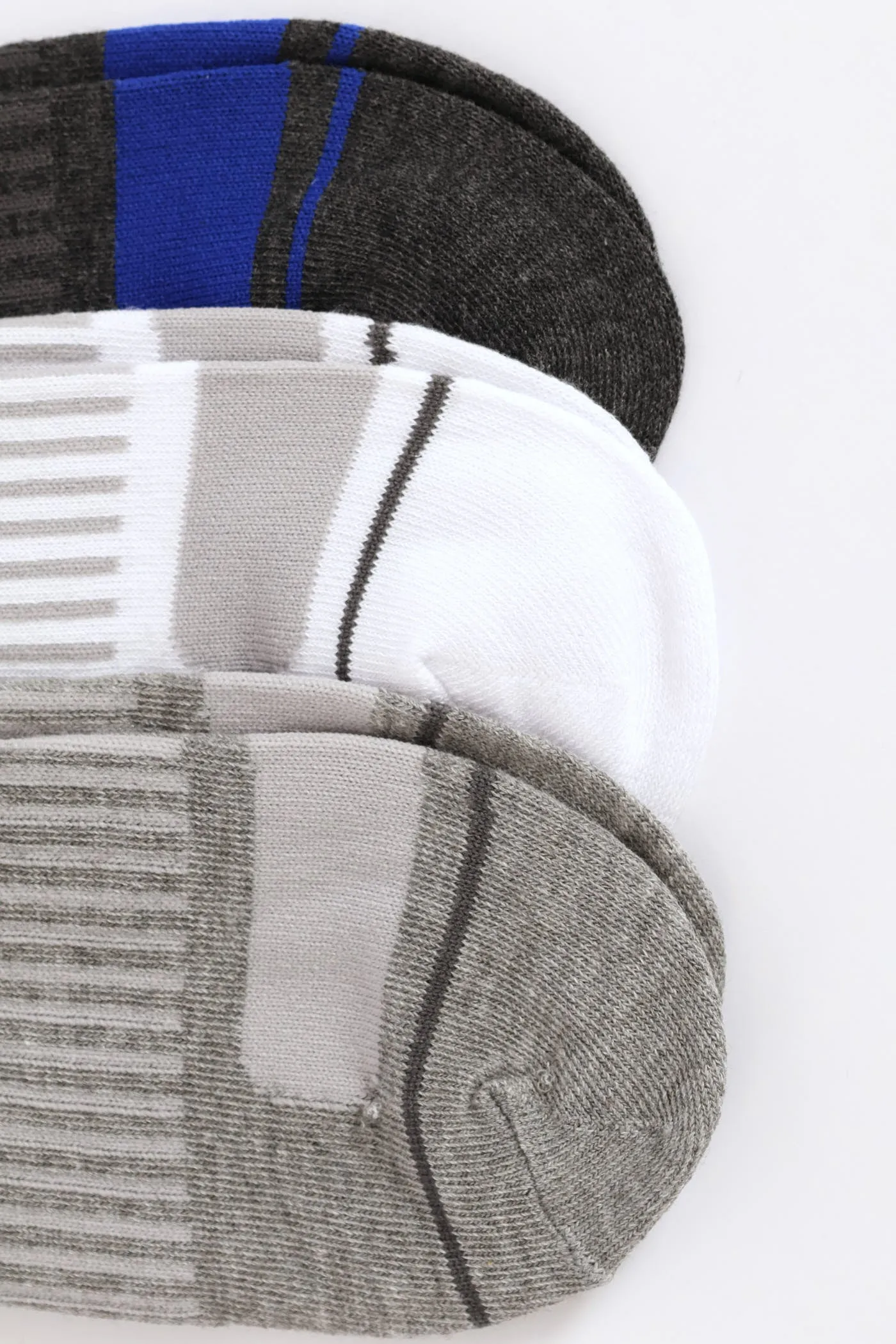 3 Pack Low Cut Socks - White/Grey sold by Edgars product image thumbnail 3