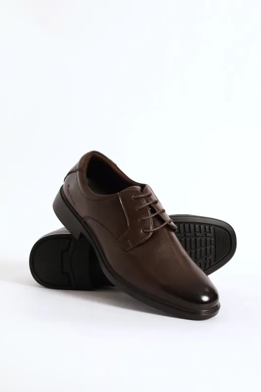 Wide Toe Formal Lace Up Shoe - Brown sold by Edgars