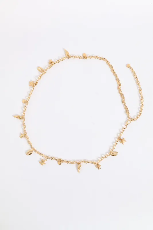Shell Chain Belt - Gold sold by Edgars