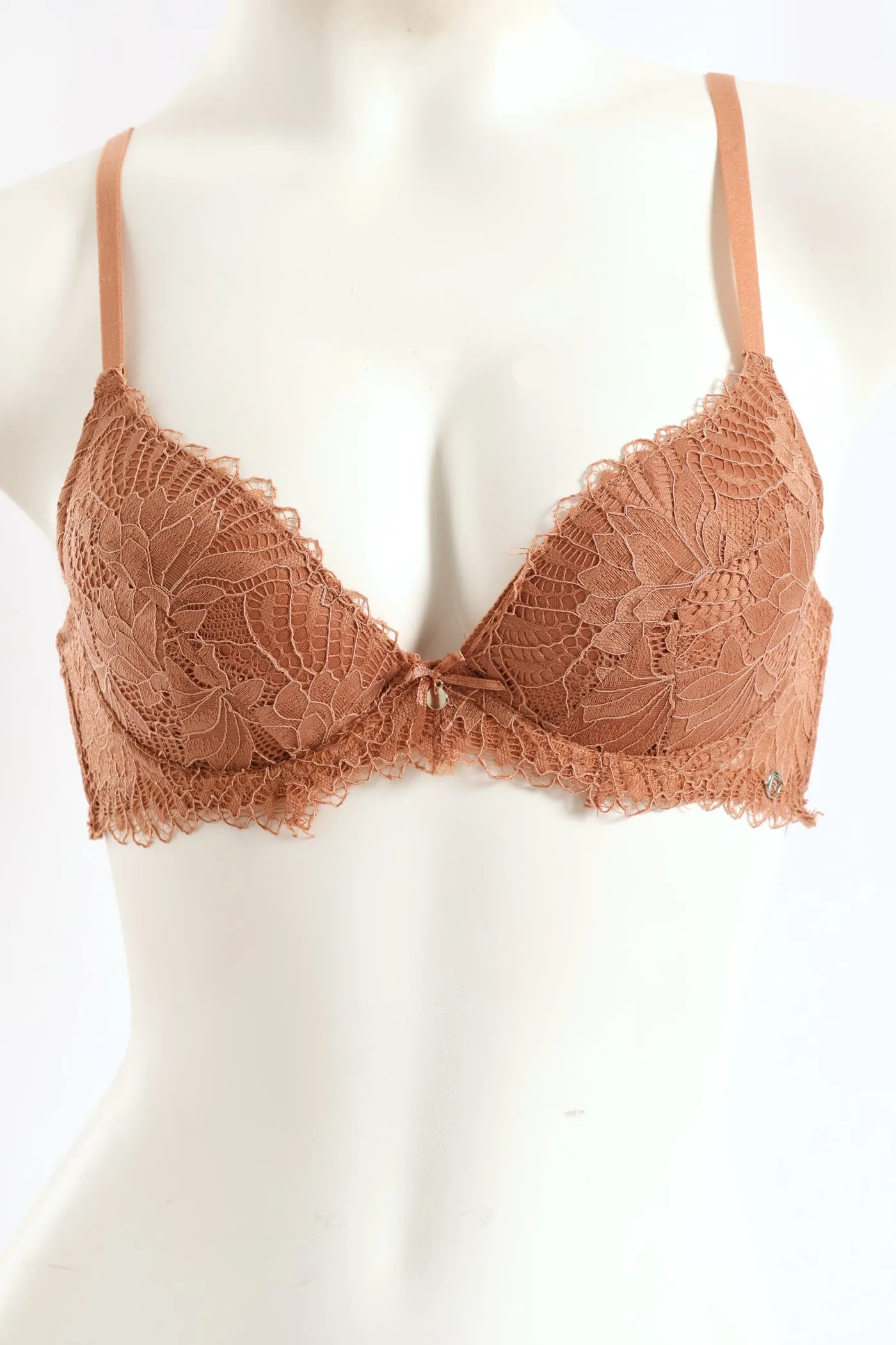 2 Pack Galloon Lace T-Shirt Bra - Caramel/Espresso sold by Edgars product image thumbnail 2