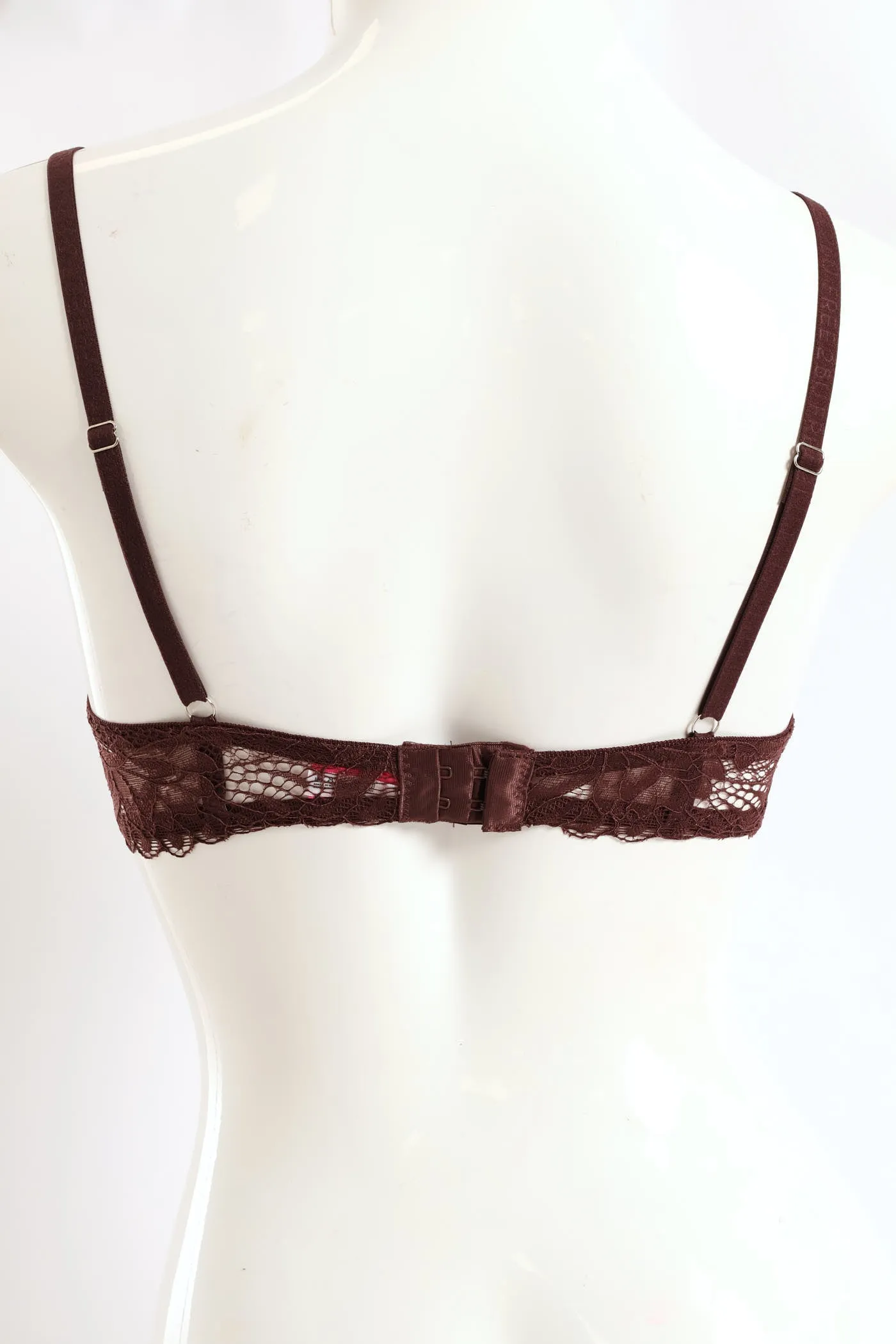 2 Pack Galloon Lace T-Shirt Bra - Caramel/Espresso sold by Edgars product image thumbnail 4