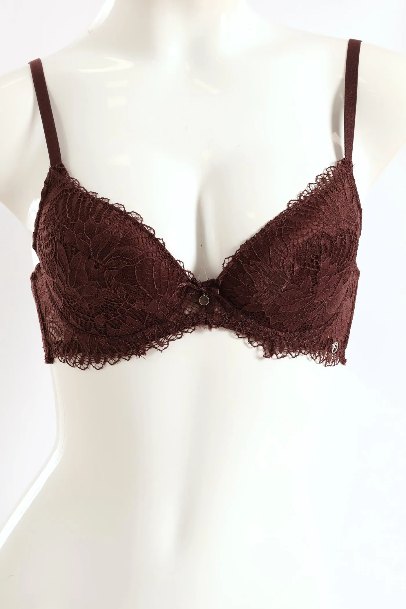 2 Pack Galloon Lace T-Shirt Bra - Caramel/Espresso sold by Edgars