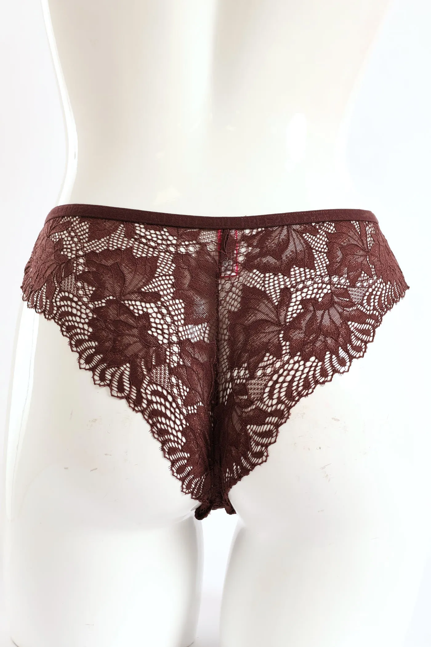 3 Pack Galloon Lace Brazilian Panties - Caramel/Espresso sold by Edgars product image thumbnail 4
