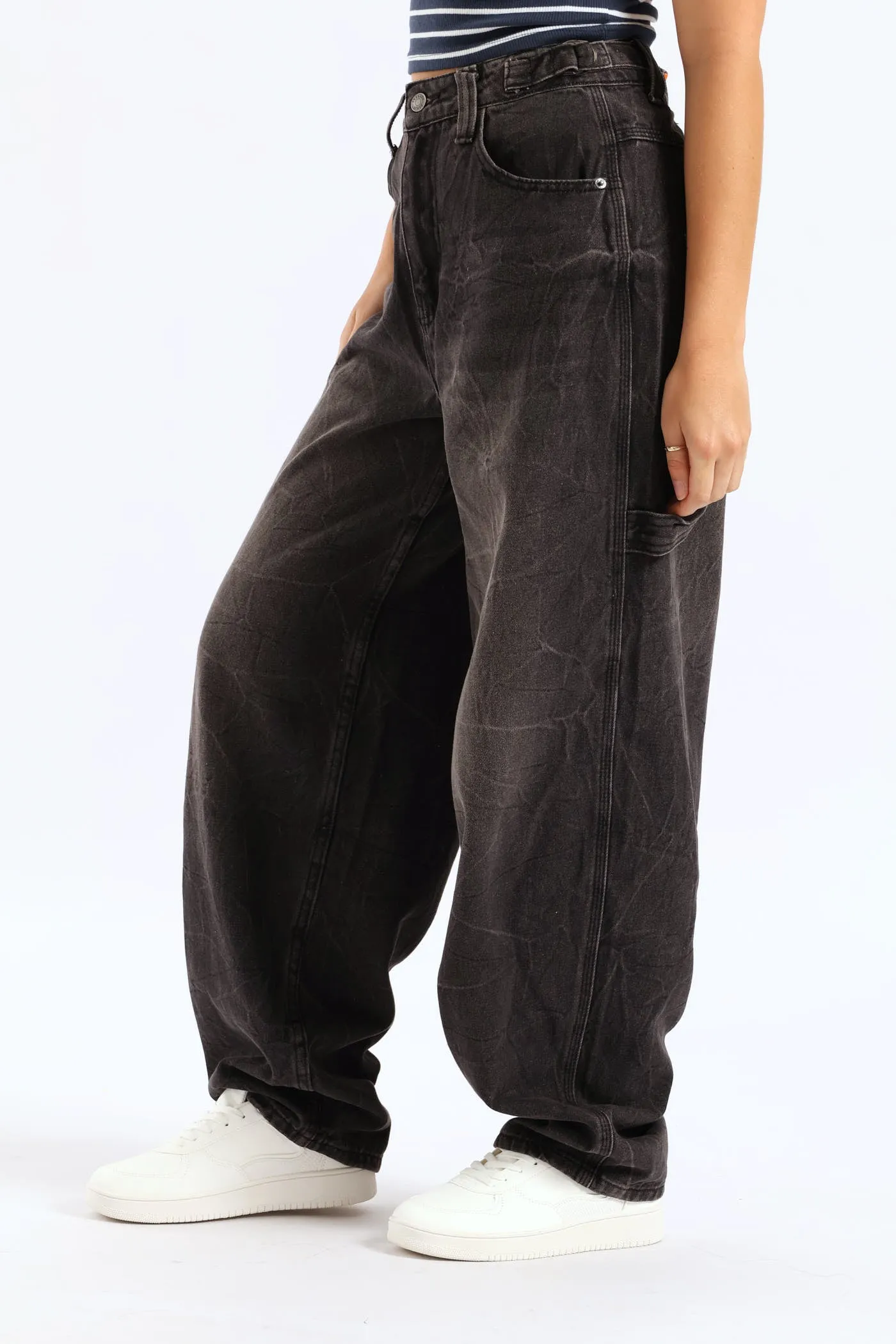 Wide Balloon Carpenter Jean - Salty Black sold by Edgars product image thumbnail 3