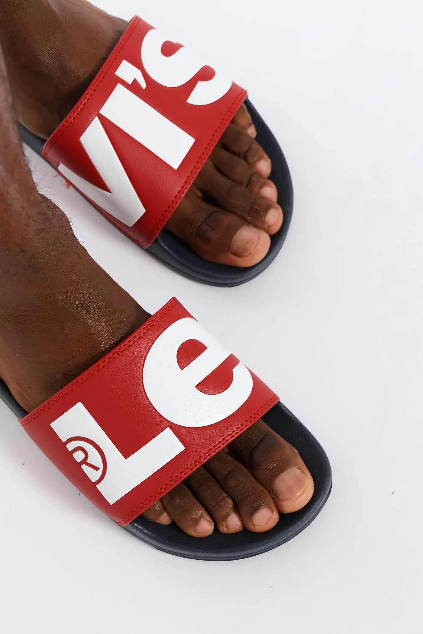 June Pool Slide Sandal - Navy/Red sold by Edgars product image thumbnail 2