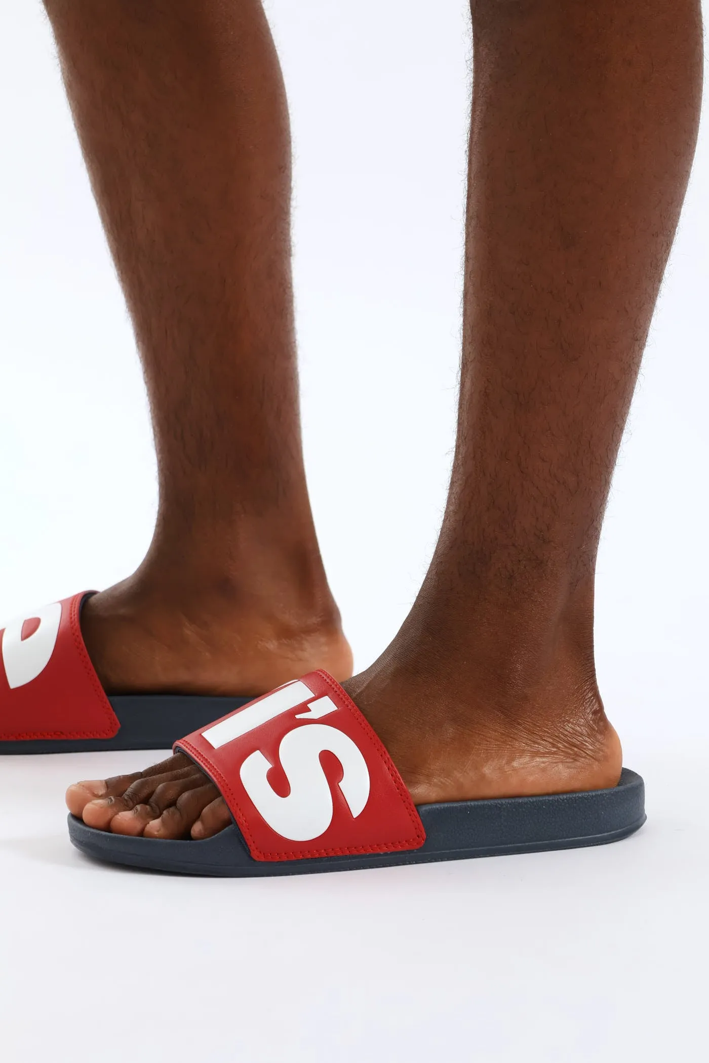 June Pool Slide Sandal - Navy/Red sold by Edgars product image thumbnail 3