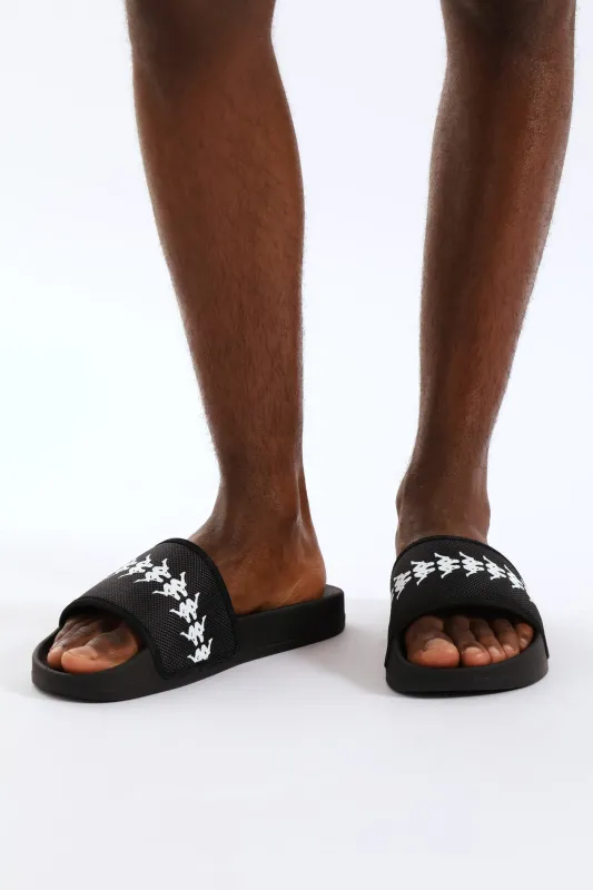 Banda Adam Pool Slide - Black/White sold by Edgars