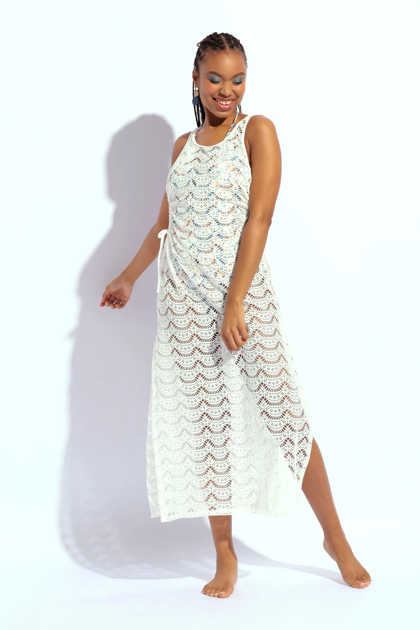 Crochet Maxi Dress - White sold by Edgars product image thumbnail 4
