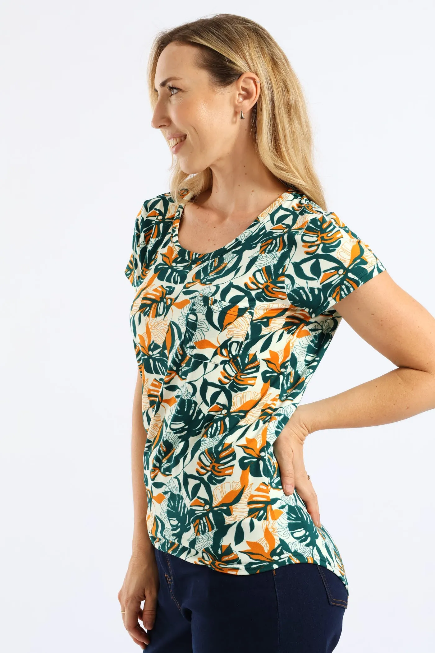 Printed Pocket Tee - Dark Green sold by Edgars product image thumbnail 3