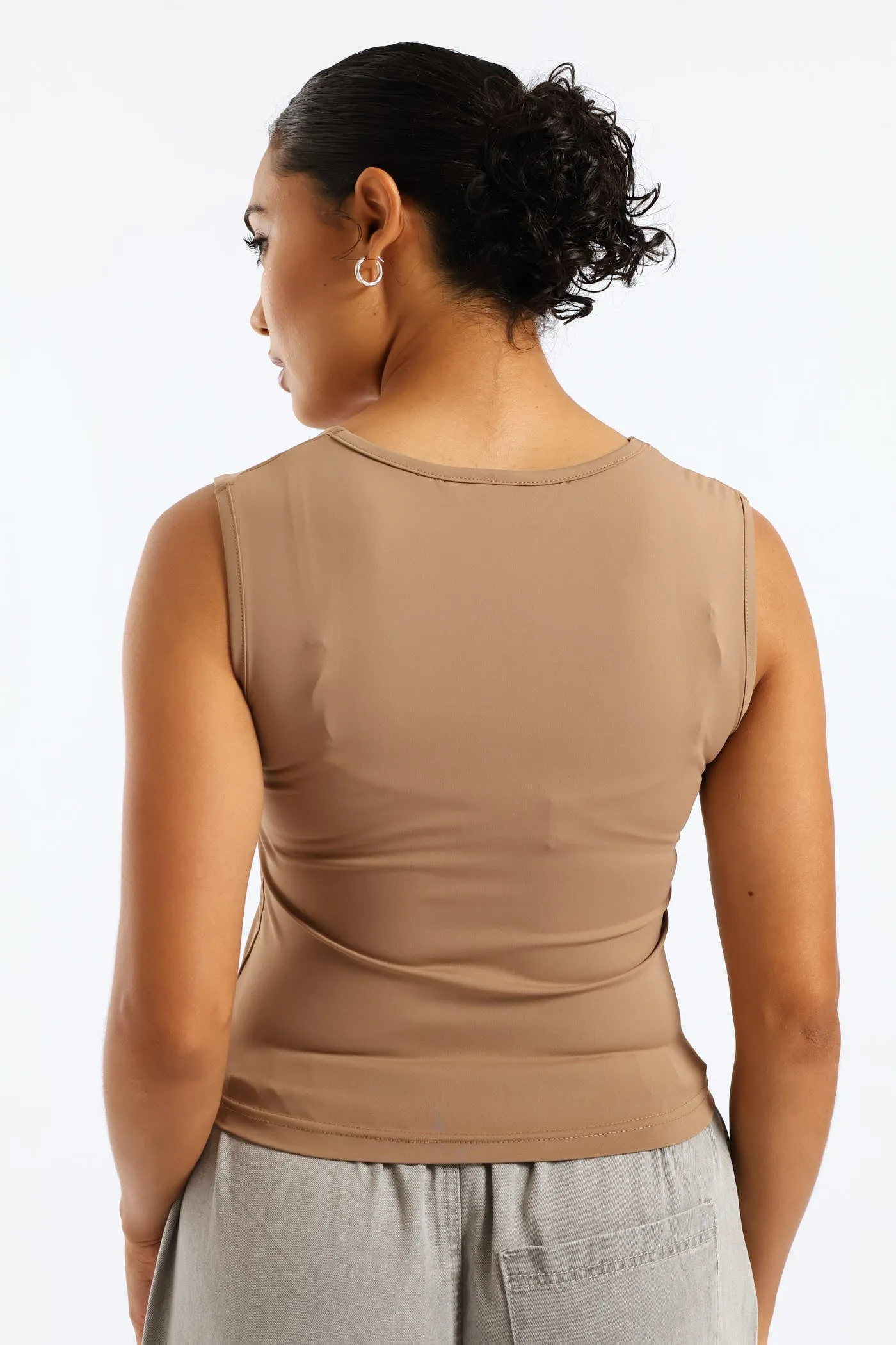 Skin Tight Square Neck Tank Top - Mocha sold by Edgars product image thumbnail 5