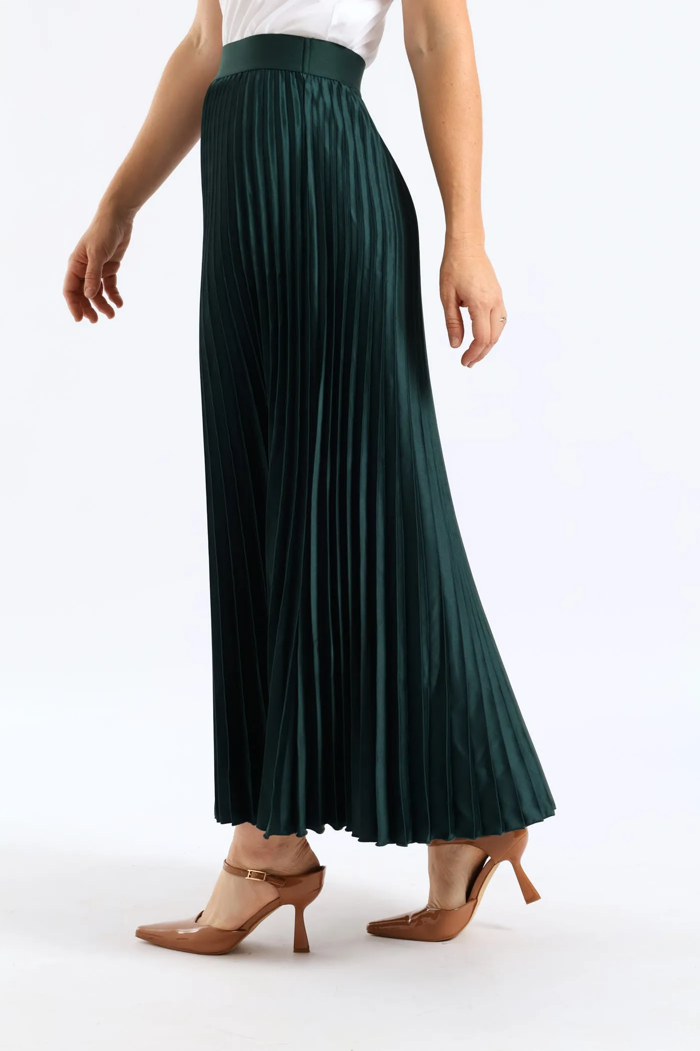 Pleated Satin Maxi Skirt - Bottle sold by Edgars product image thumbnail 3