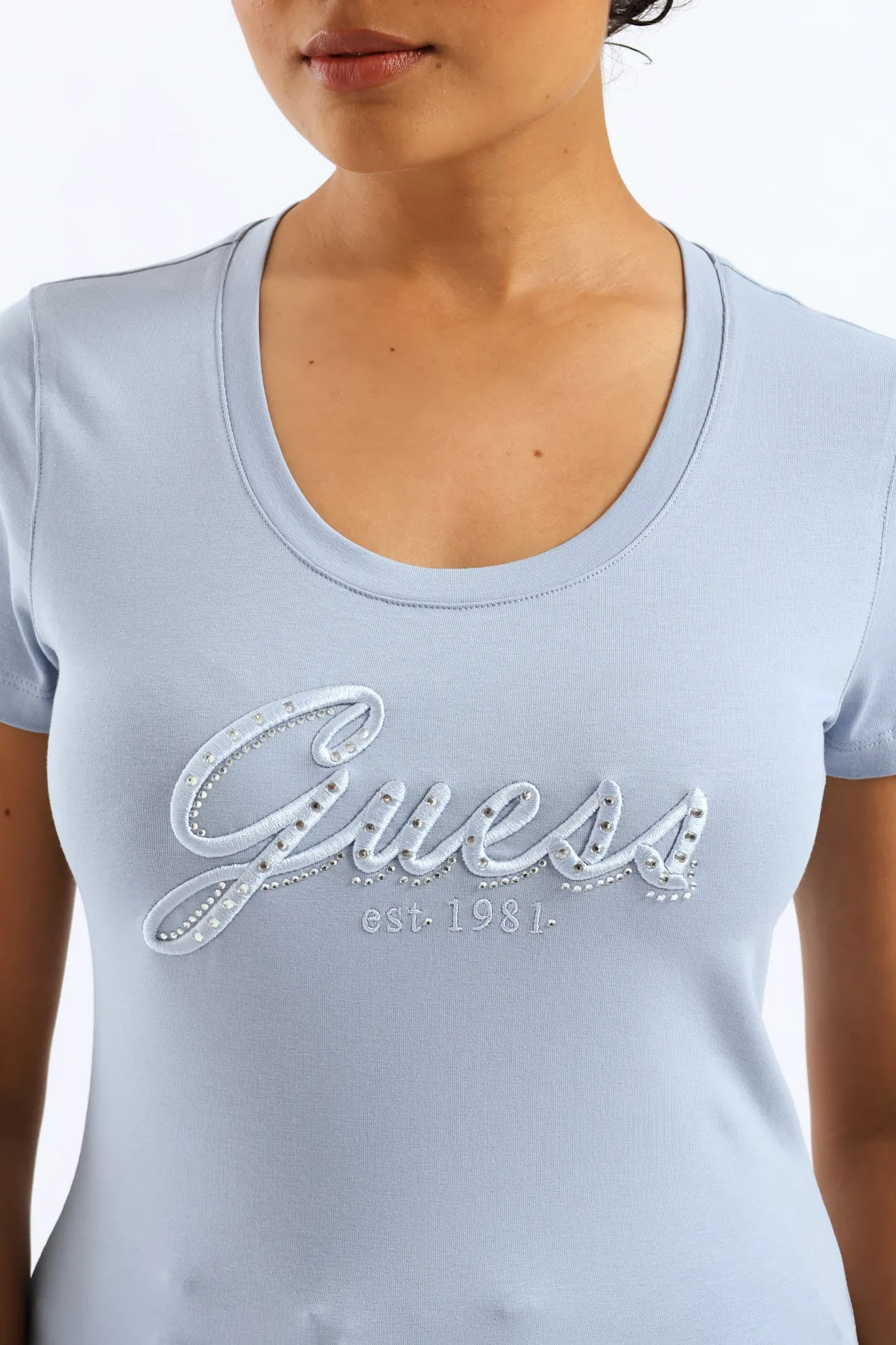 Embroidered Script Logo Tee - Blue sold by Edgars product image thumbnail 2