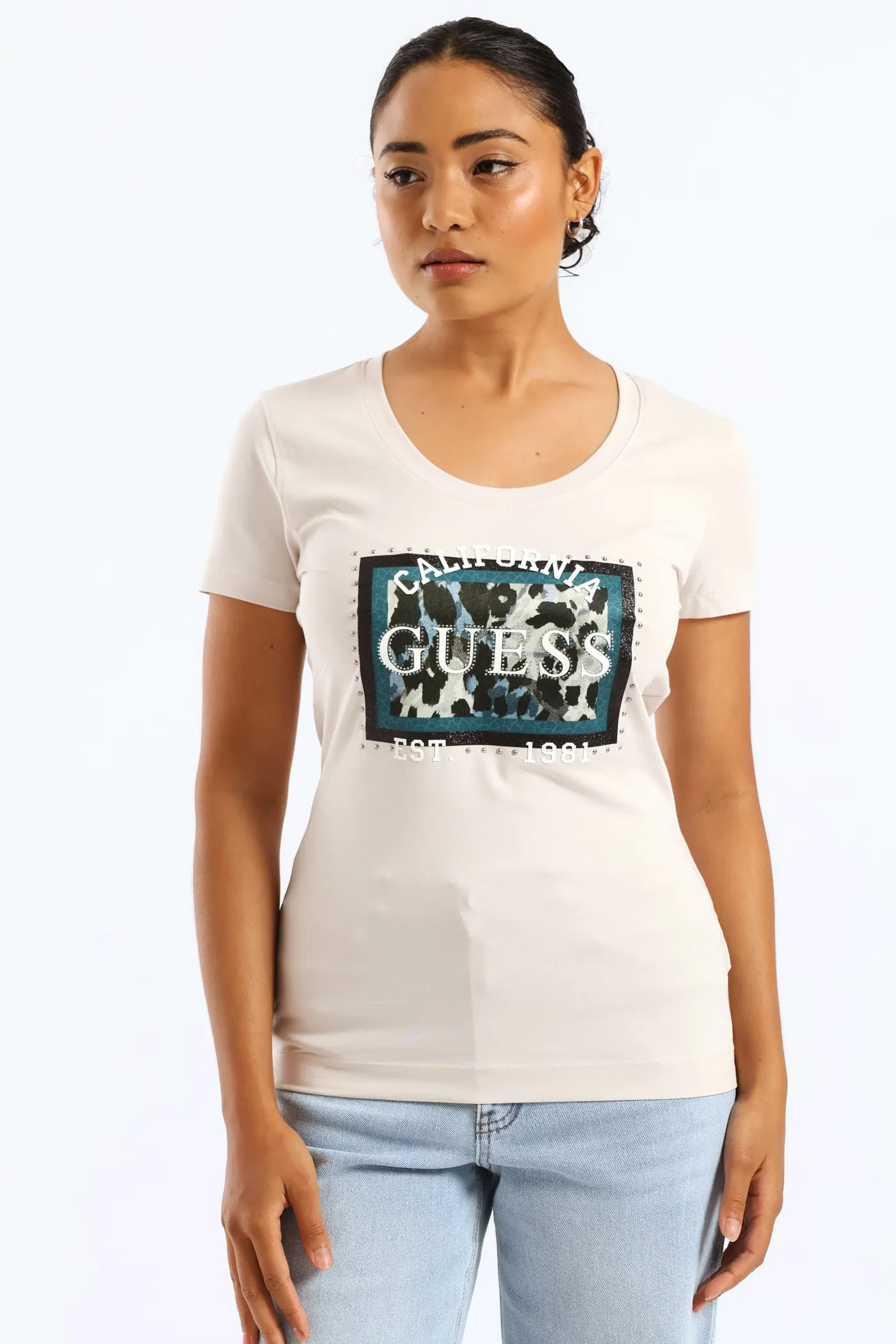 Animalier Boxy Print Tee - Stone sold by Edgars product image thumbnail 3