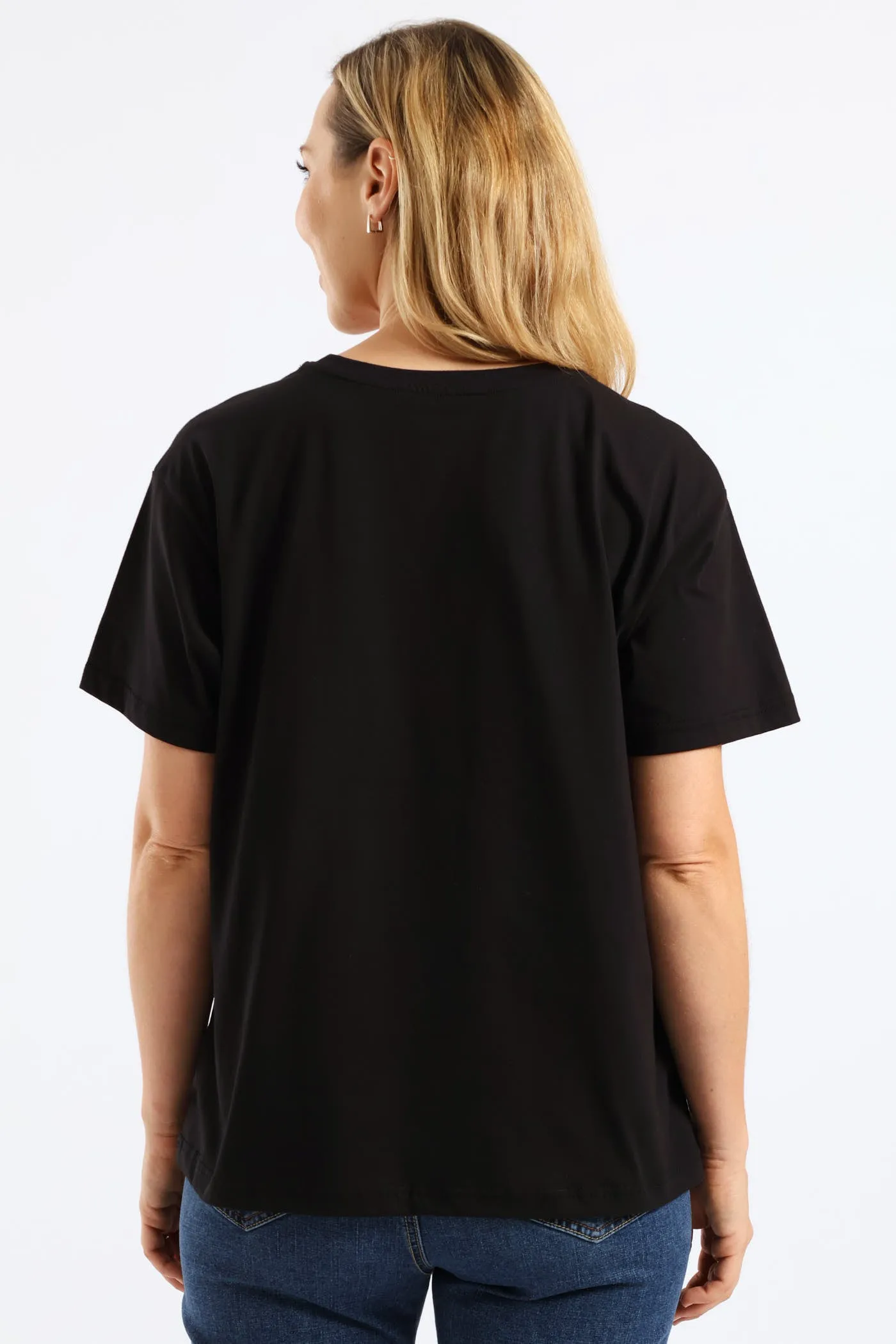 Outline Floral Foil Face Tee - Black sold by Edgars product image thumbnail 2
