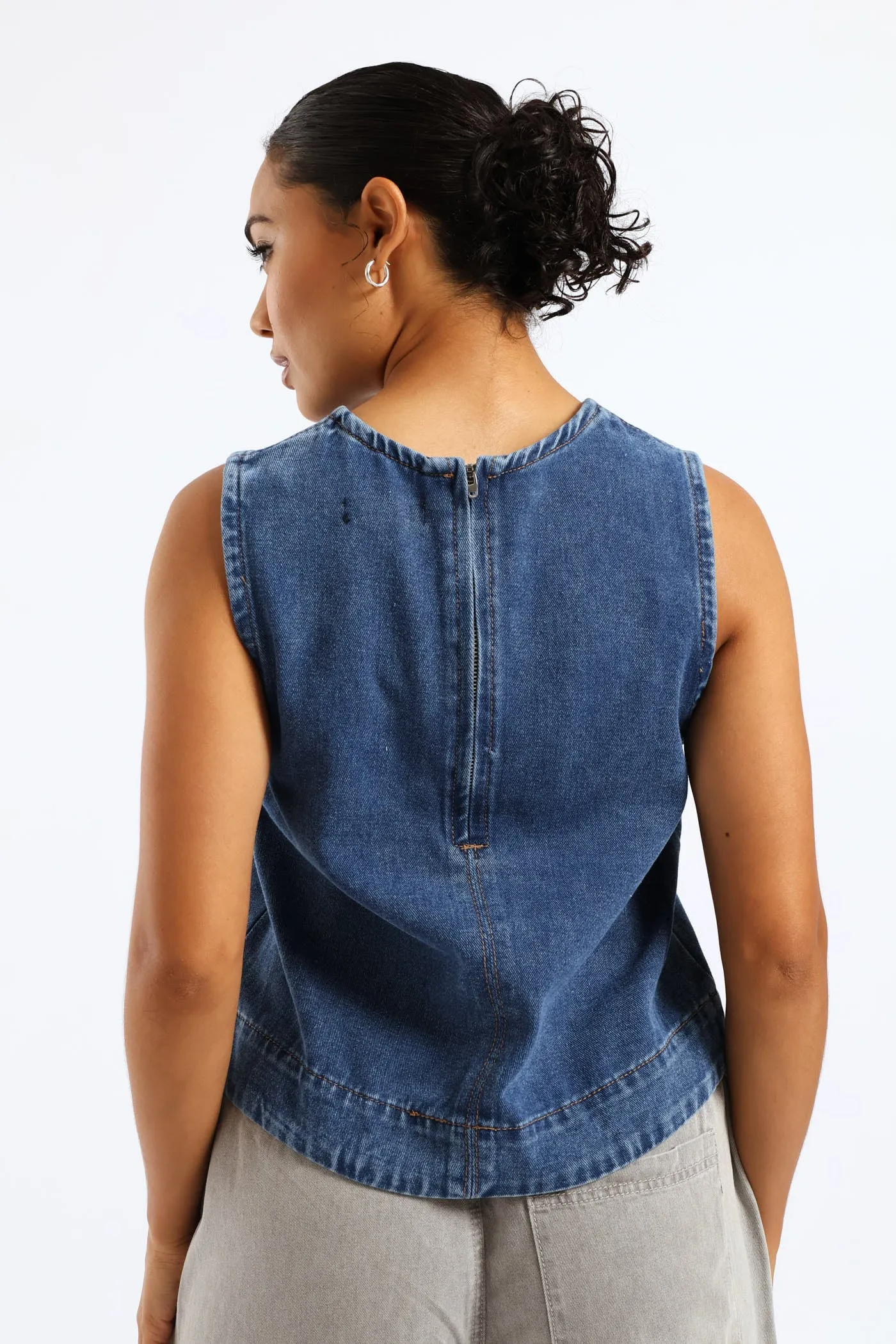 Denim Shell Top - Salty Mid Wash sold by Edgars product image thumbnail 2