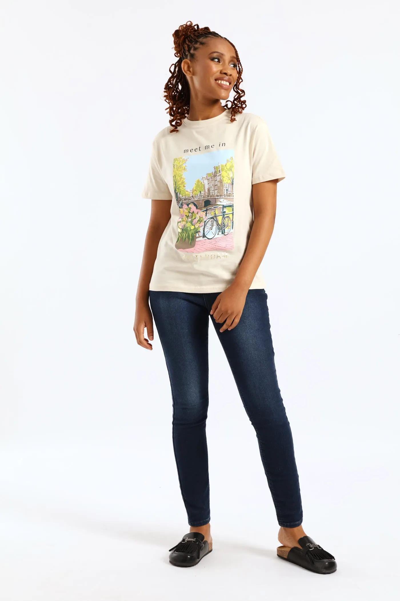 Meet Me In Amsterdam Tee - Light Stone sold by Edgars product image thumbnail 5