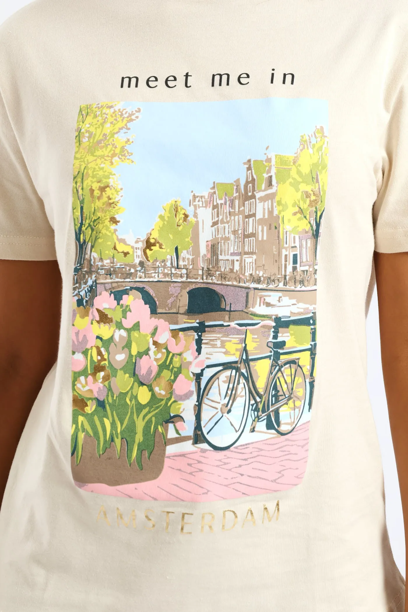 Meet Me In Amsterdam Tee - Light Stone sold by Edgars product image thumbnail 2