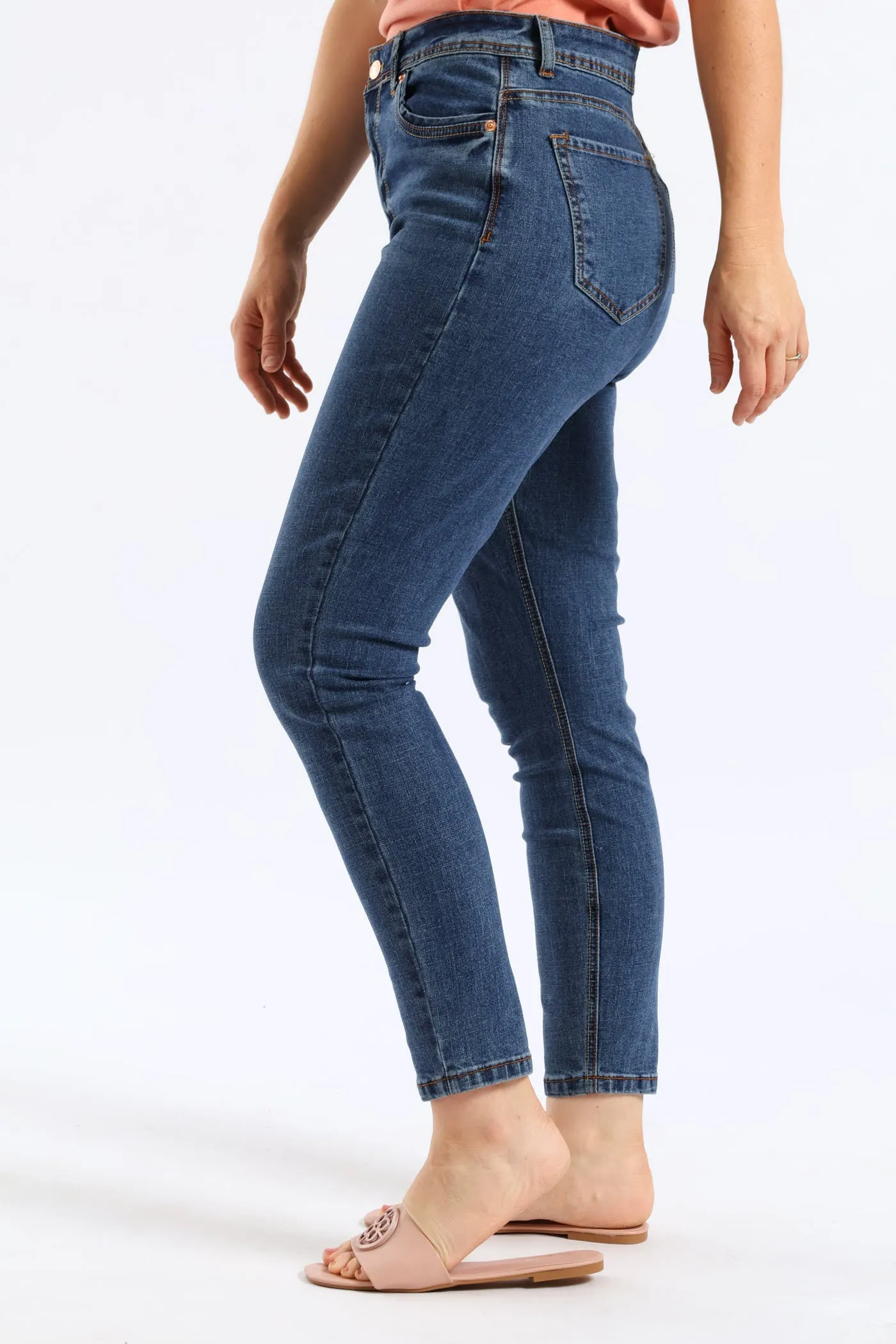 Hi-Rise Stretch Skinny Jean - Dark Wash sold by Edgars product image thumbnail 3