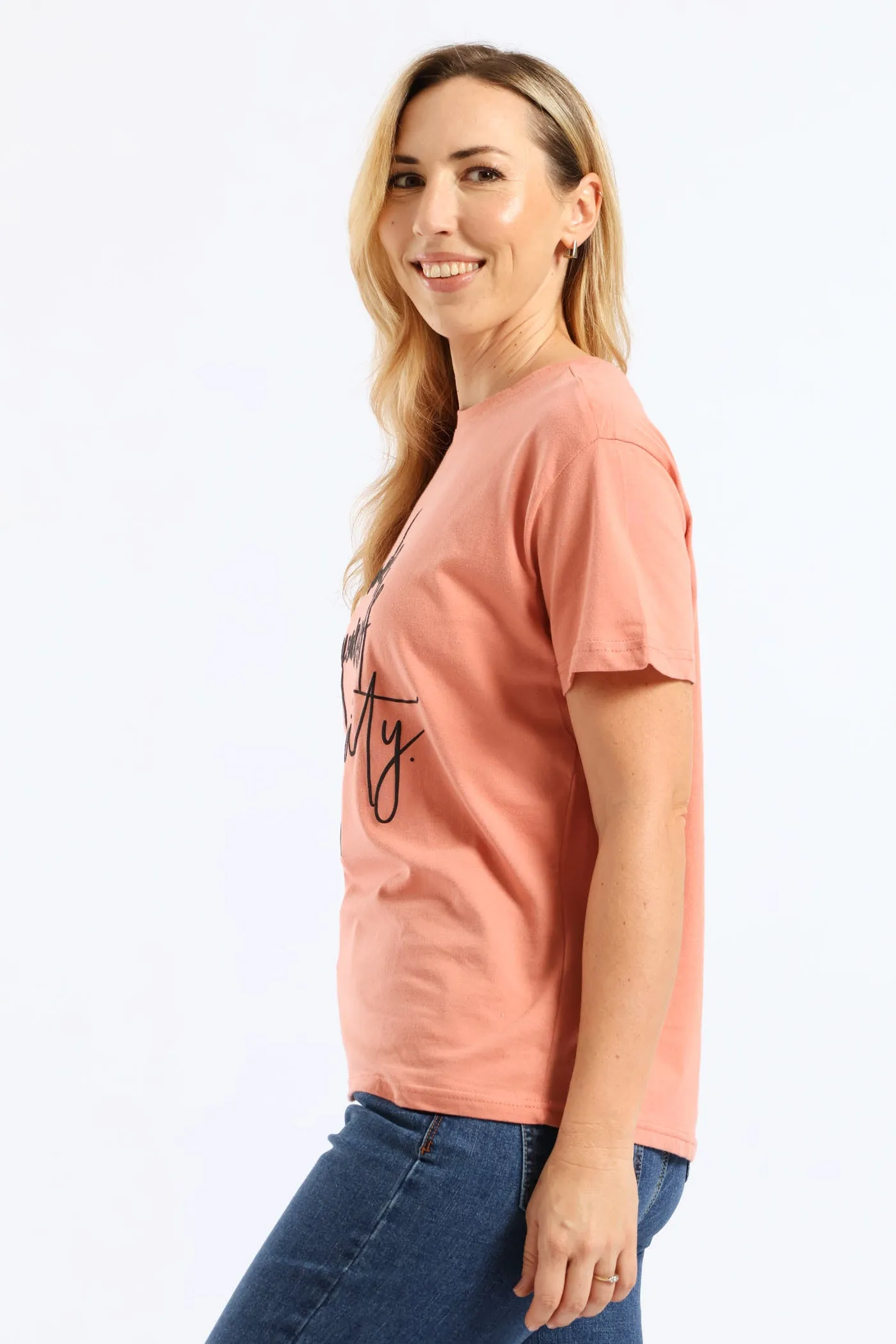 Make Yourself A Priority Tee - Rose sold by Edgars product image thumbnail 4