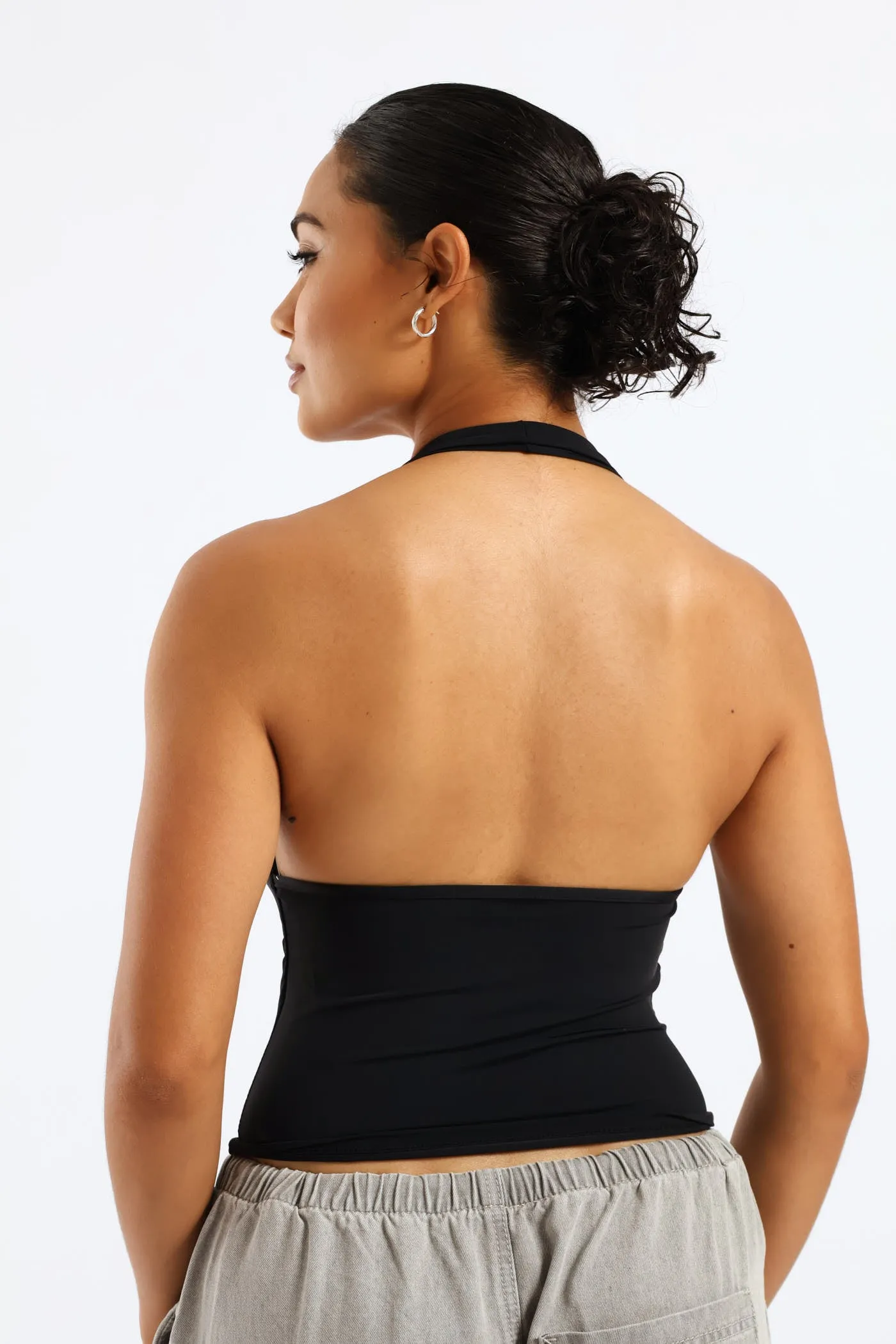 Cowl Neck Halter Top - Black sold by Edgars product image thumbnail 2