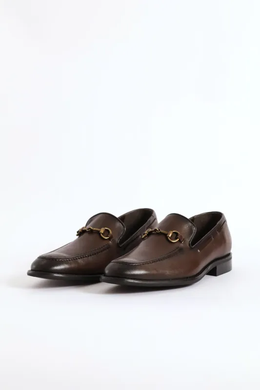 Leather Slip On Loafer - Brown sold by Edgars