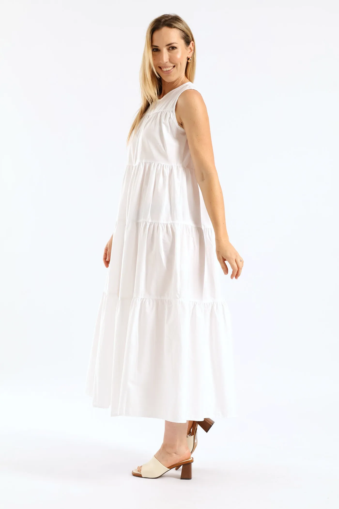 Tiered Volume Maxi Dress - White sold by Edgars product image thumbnail 4