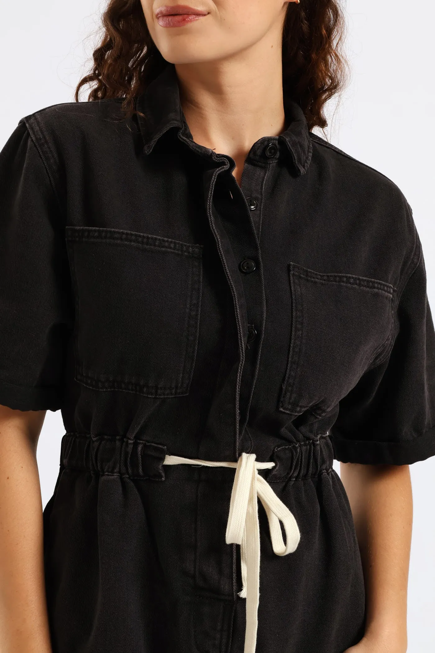 Denim Shortall Jumpsuit - Black sold by Edgars product image thumbnail 4