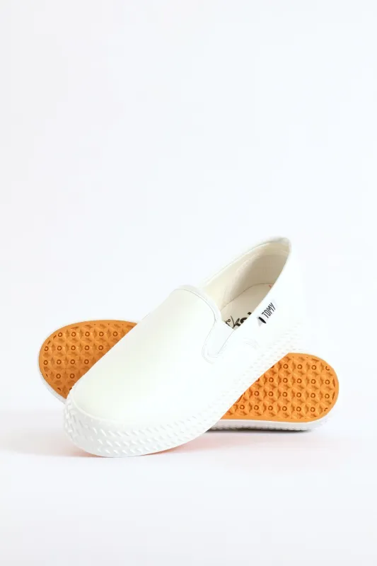 Liana Pu Loafer - White sold by Edgars