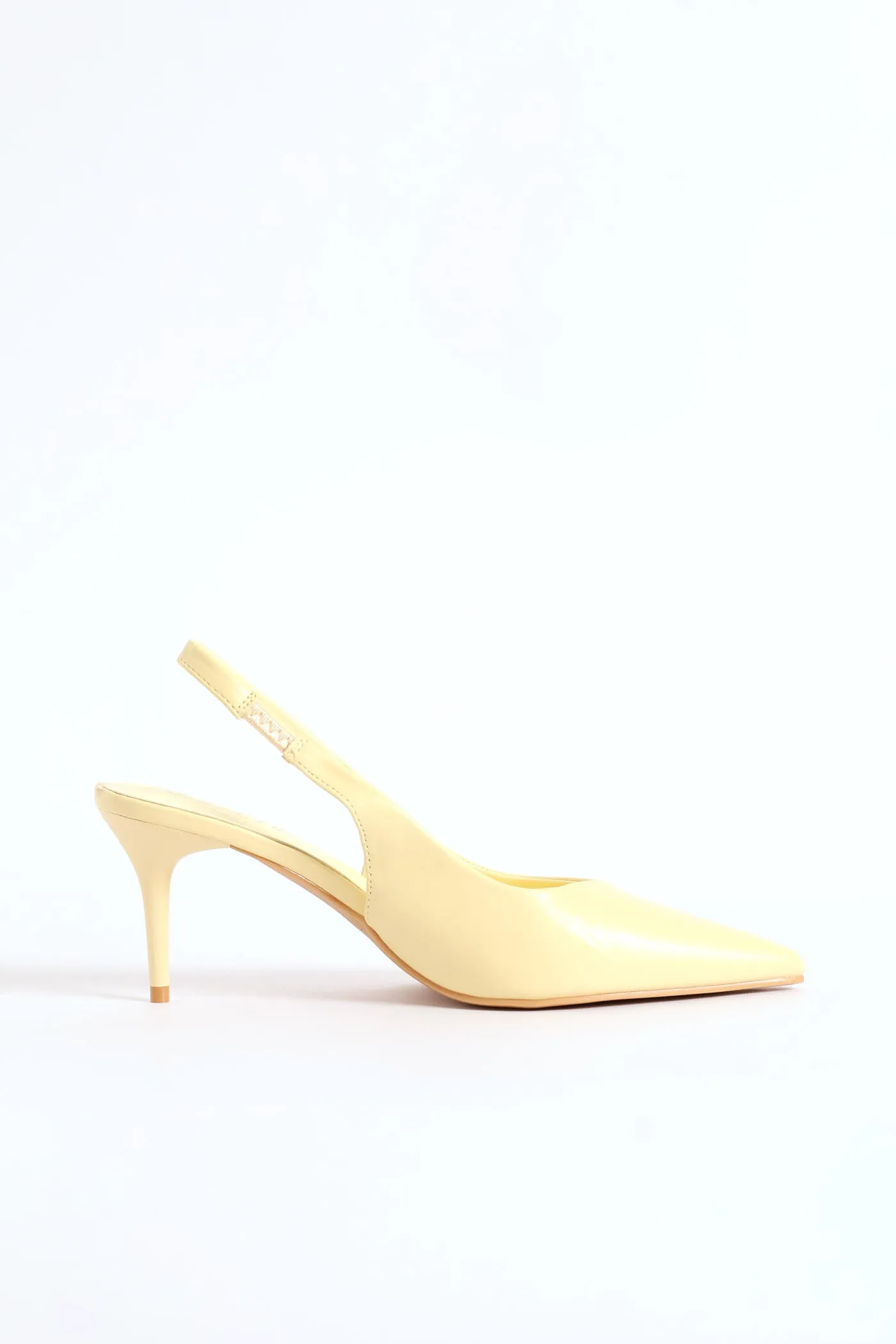 V-Cut Slingback Kitten Heel - Light Yellow sold by Edgars product image thumbnail 3