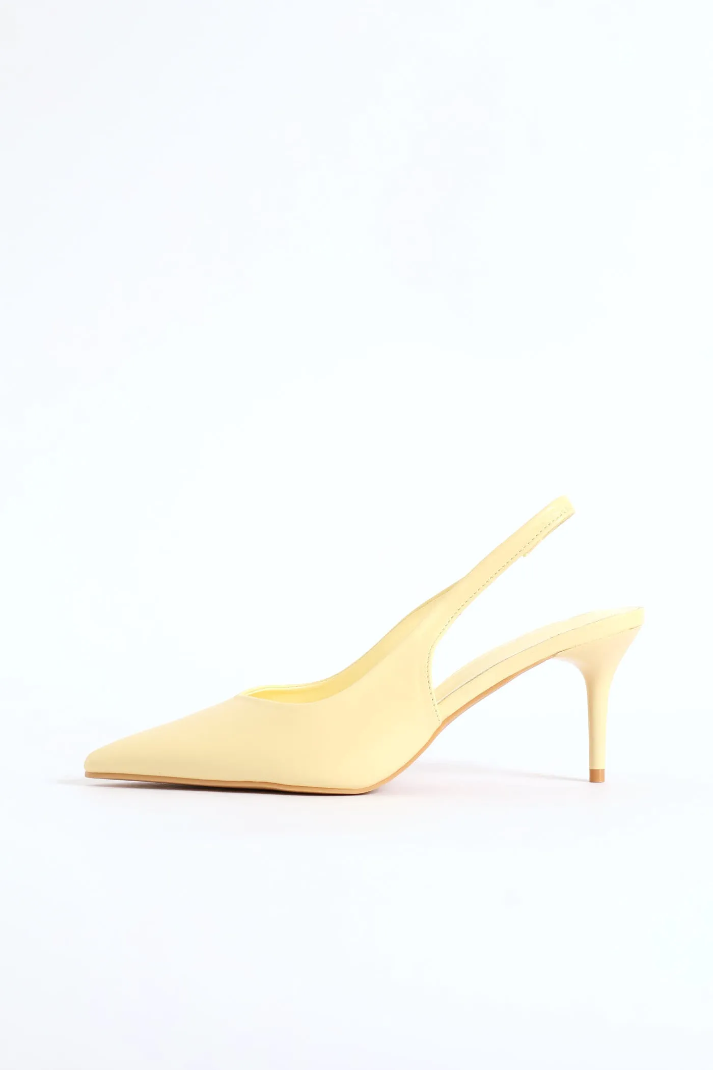 V-Cut Slingback Kitten Heel - Light Yellow sold by Edgars product image thumbnail 4