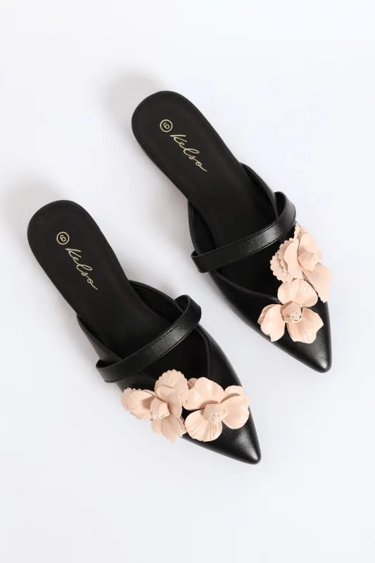 Flower Trim V-Cut Push In - Black sold by Edgars