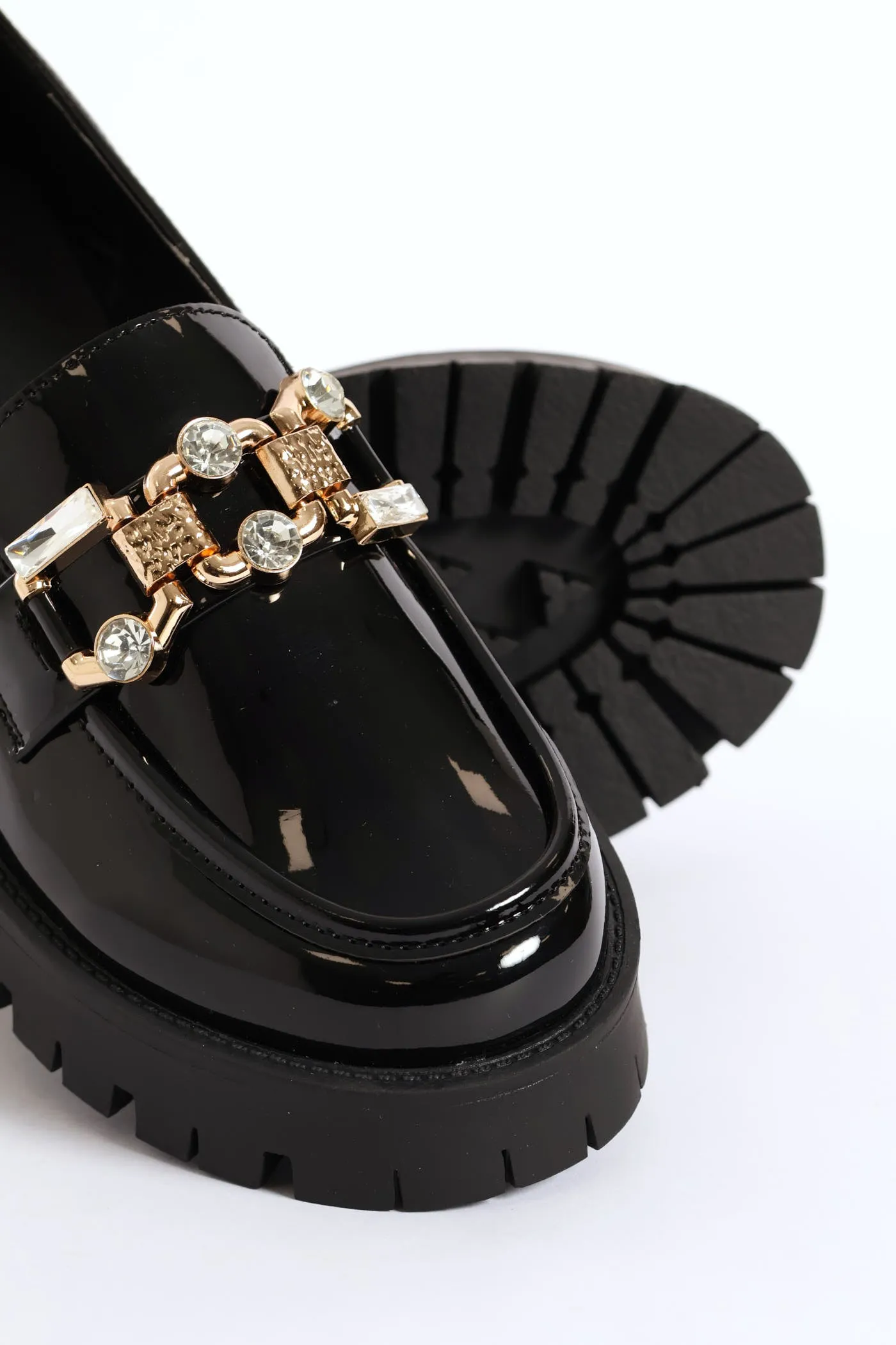 Jewel Trim Chunky Loafer - Black sold by Edgars product image thumbnail 2