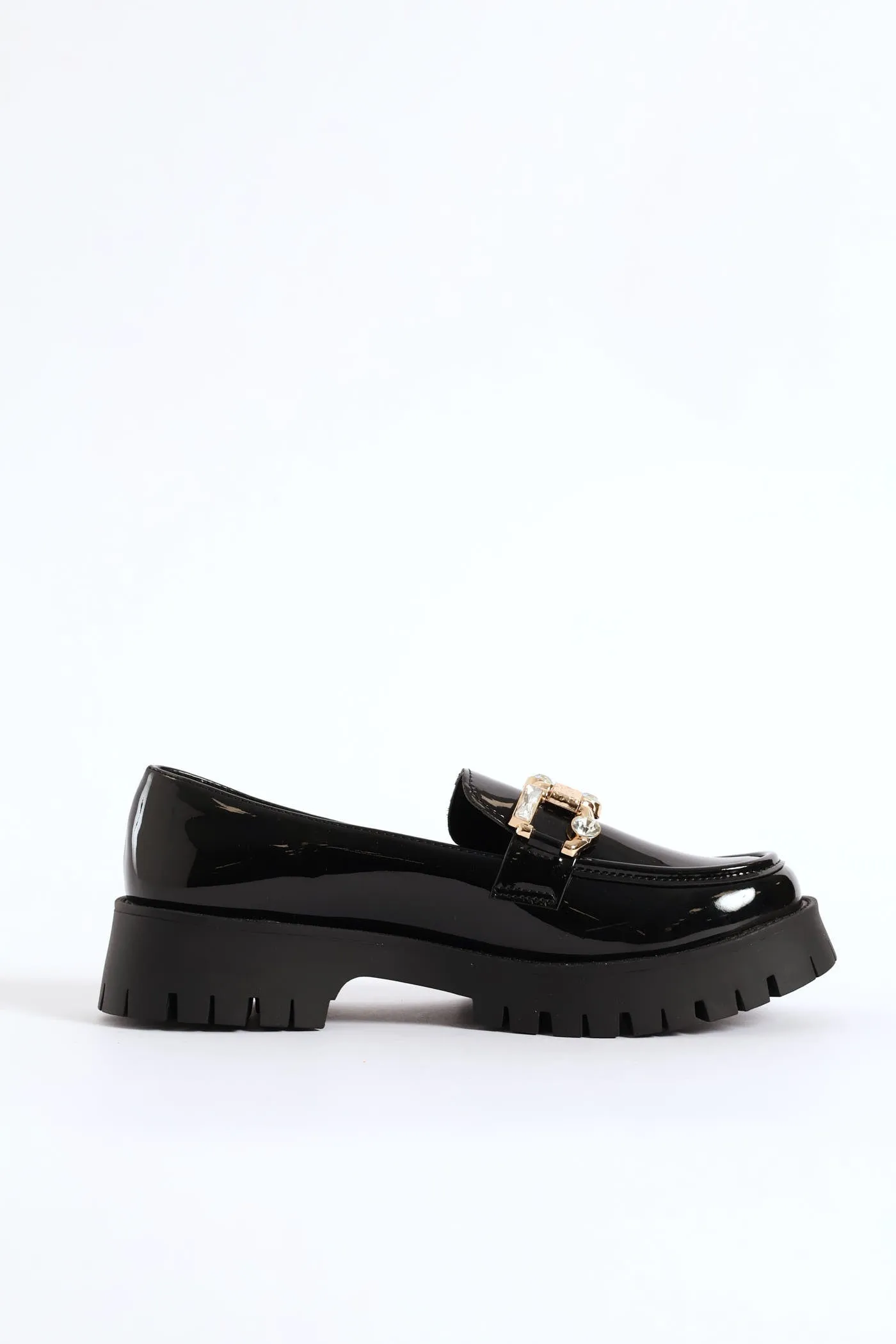 Jewel Trim Chunky Loafer - Black sold by Edgars product image thumbnail 3