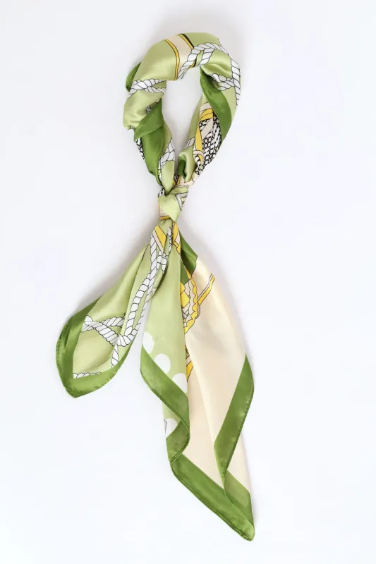 Silk Touch Belt & Buckles Neckarchief - Chartreuse sold by Edgars
