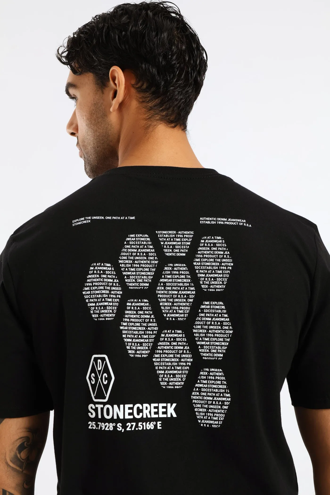Tread Front & Back Tee - Black sold by Edgars product image thumbnail 2