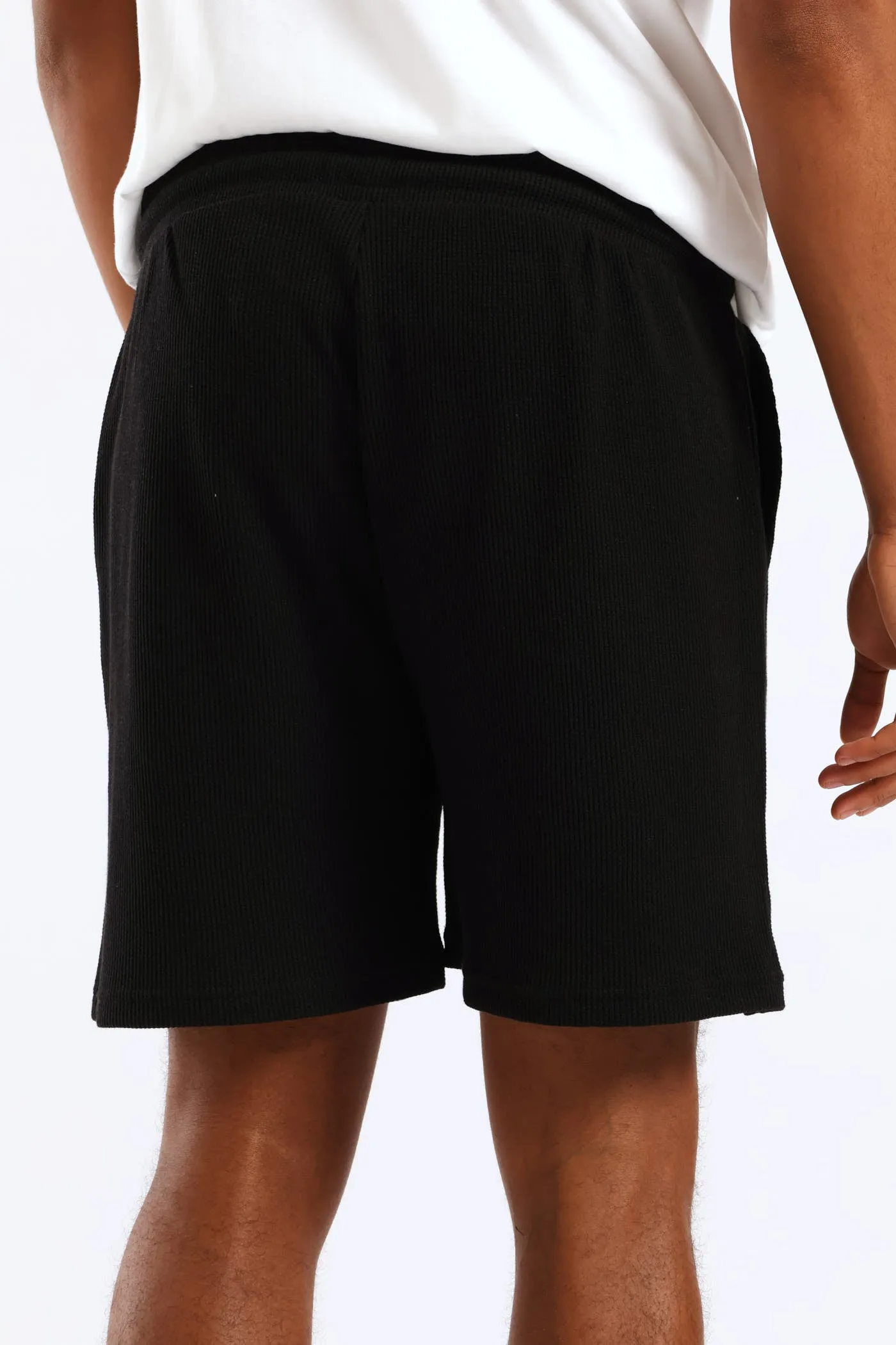Caleb Waffle Shorts - Black sold by Edgars product image thumbnail 5
