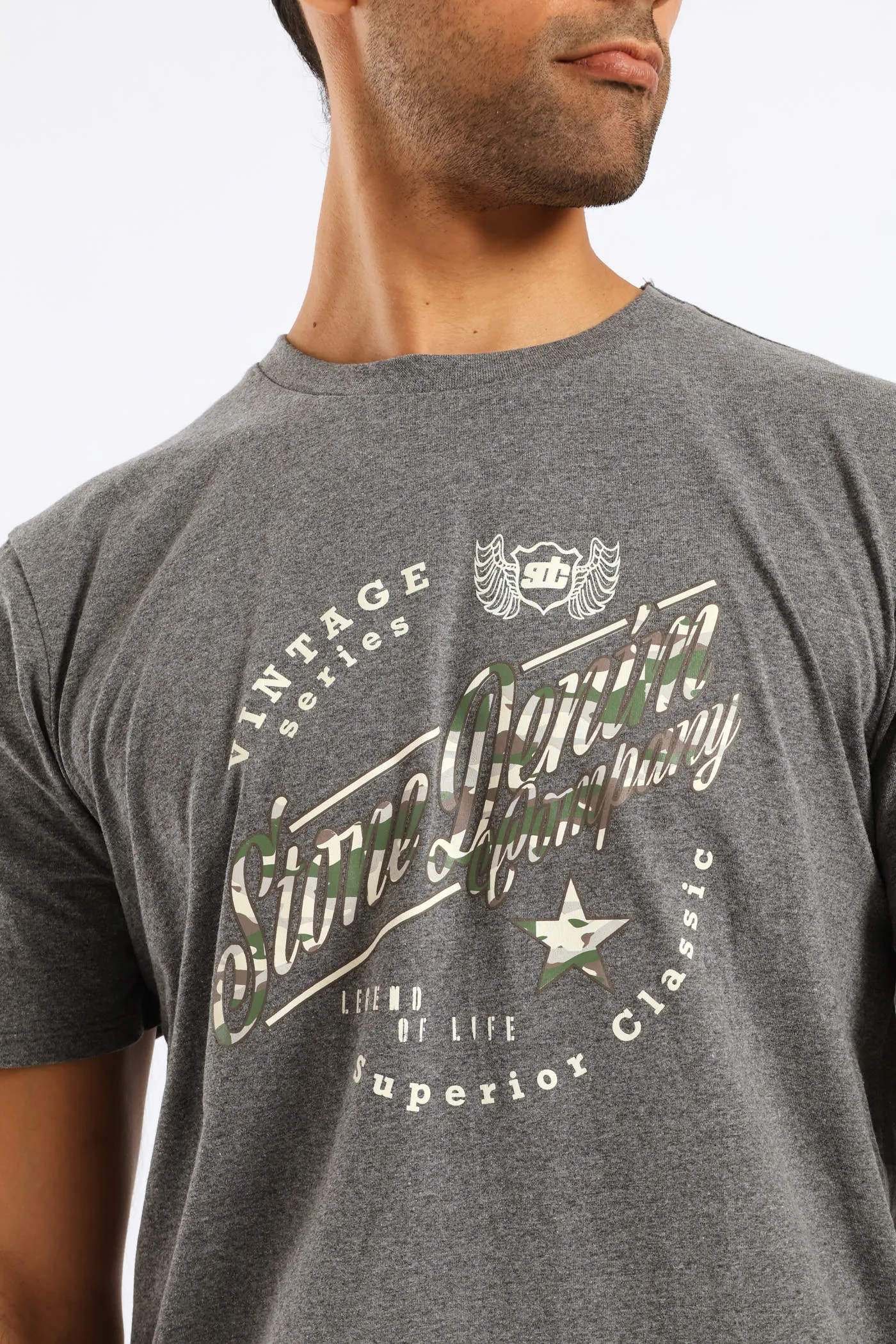 Vintage Legend Tee - Charcoal Melange sold by Edgars product image thumbnail 2