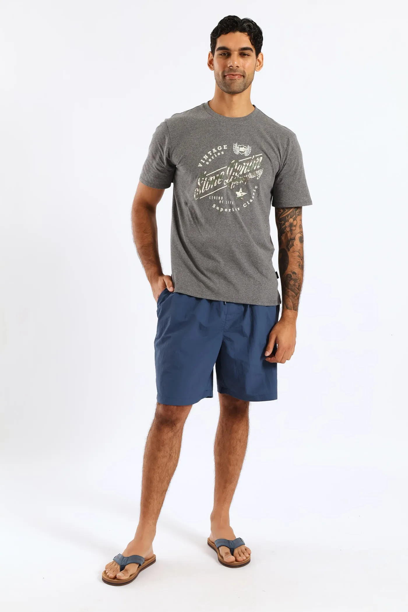 Vintage Legend Tee - Charcoal Melange sold by Edgars product image thumbnail 5