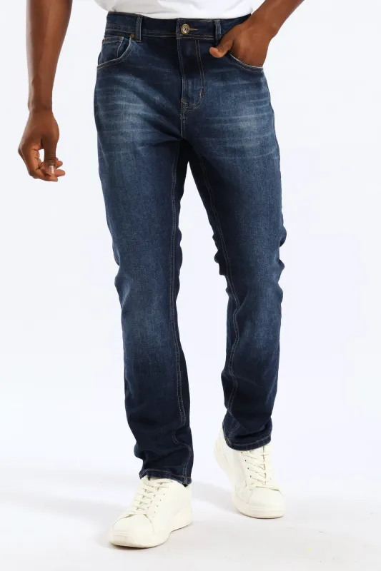 Blasted Slim Denim - Mid Wash sold by Edgars