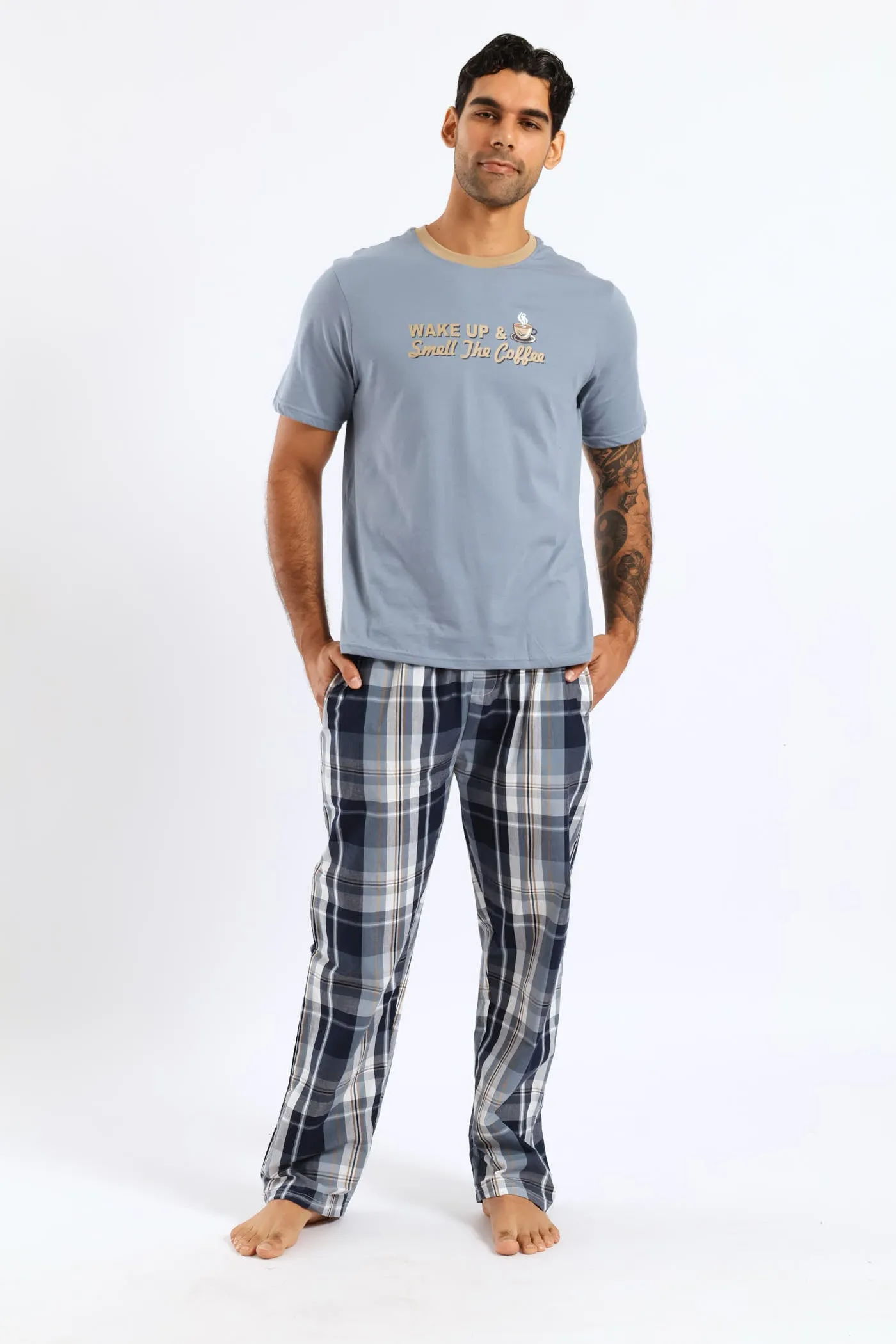 Check Woven Pyjama Long Pants - Blue sold by Edgars product image thumbnail 2