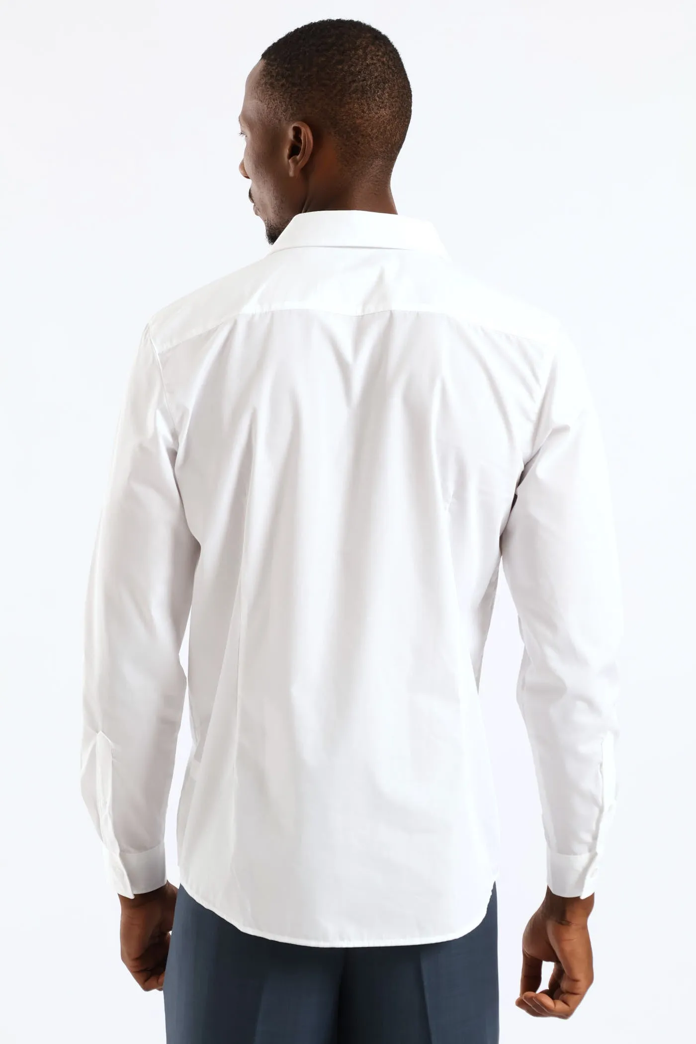 Slim Easy Care Long Sleeve Shirts - White sold by Edgars product image thumbnail 4