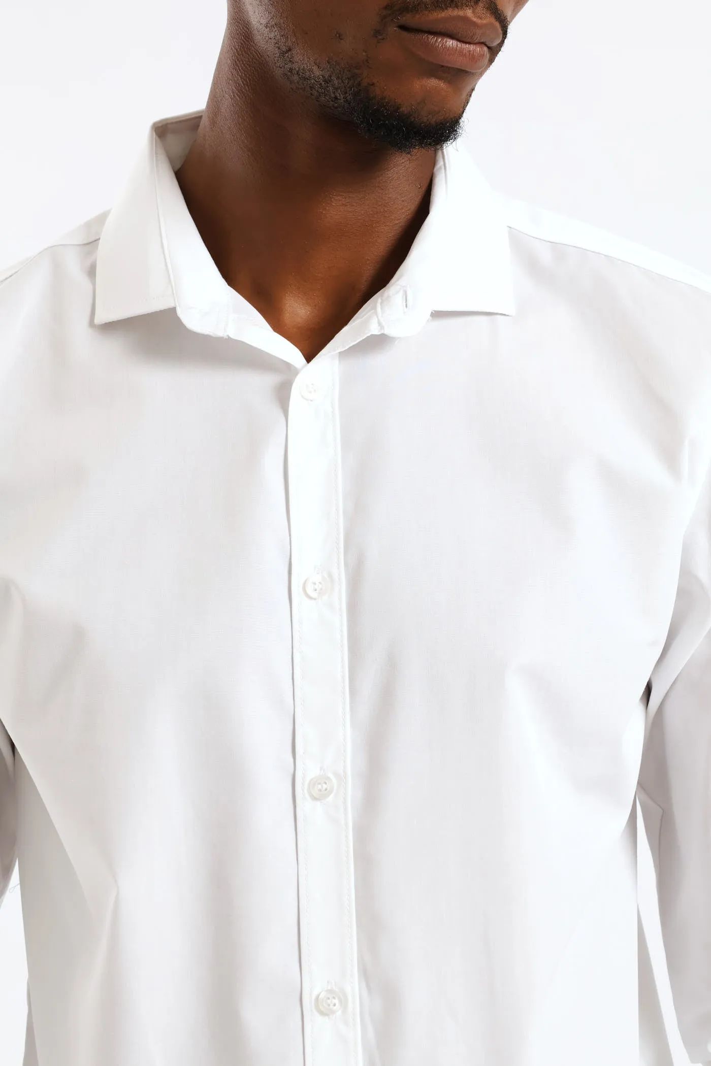 Slim Easy Care Long Sleeve Shirts - White sold by Edgars product image thumbnail 5