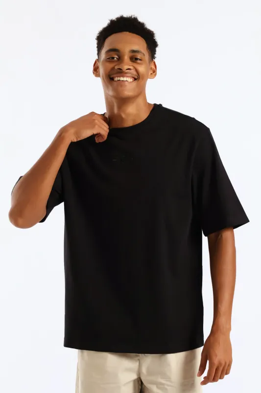 Wordmark Oversized Tee - Black sold by Edgars