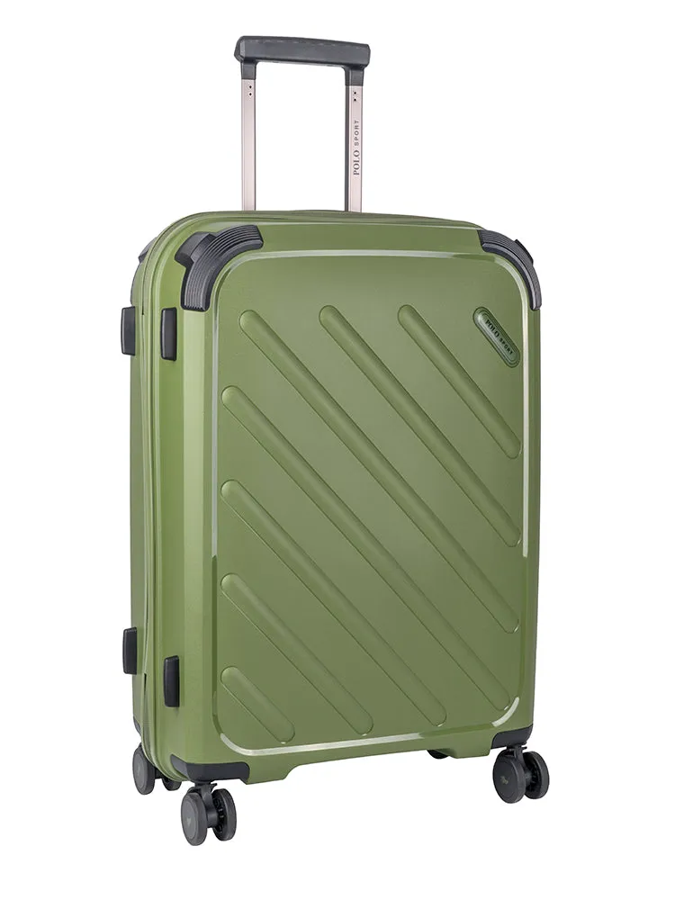 Sport Hard Shell Medium Trolley Case - Green sold by Edgars