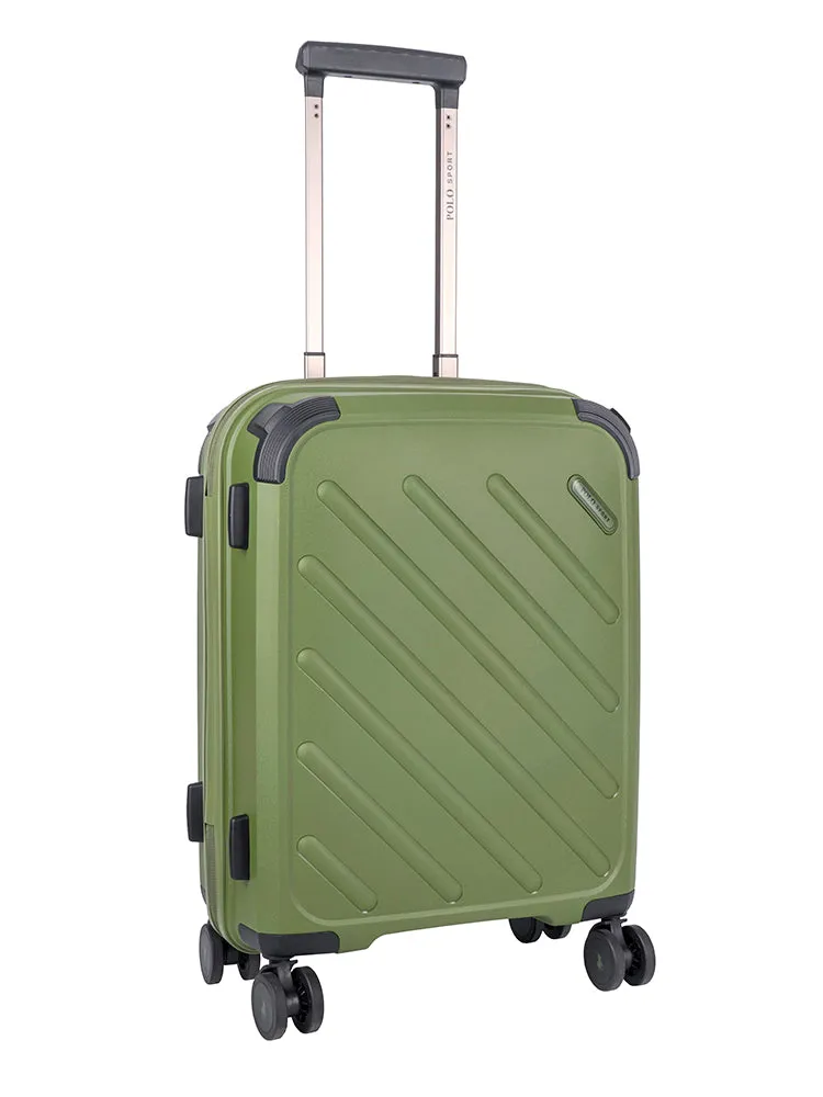 Sport Hard Shell Carry On Trolley Case - Green sold by Edgars