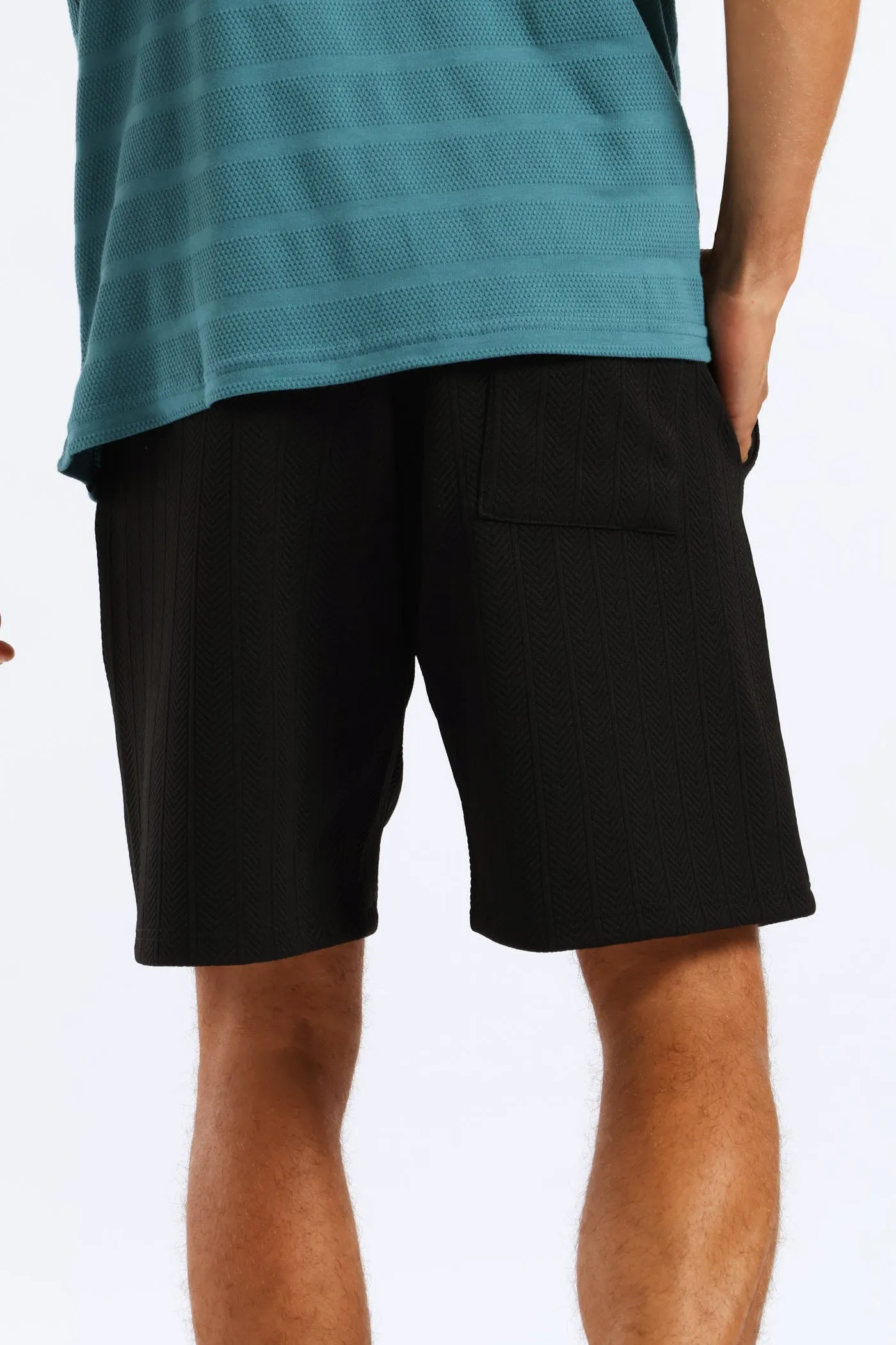 Textured Stretch Shorts - Black sold by Edgars product image thumbnail 4