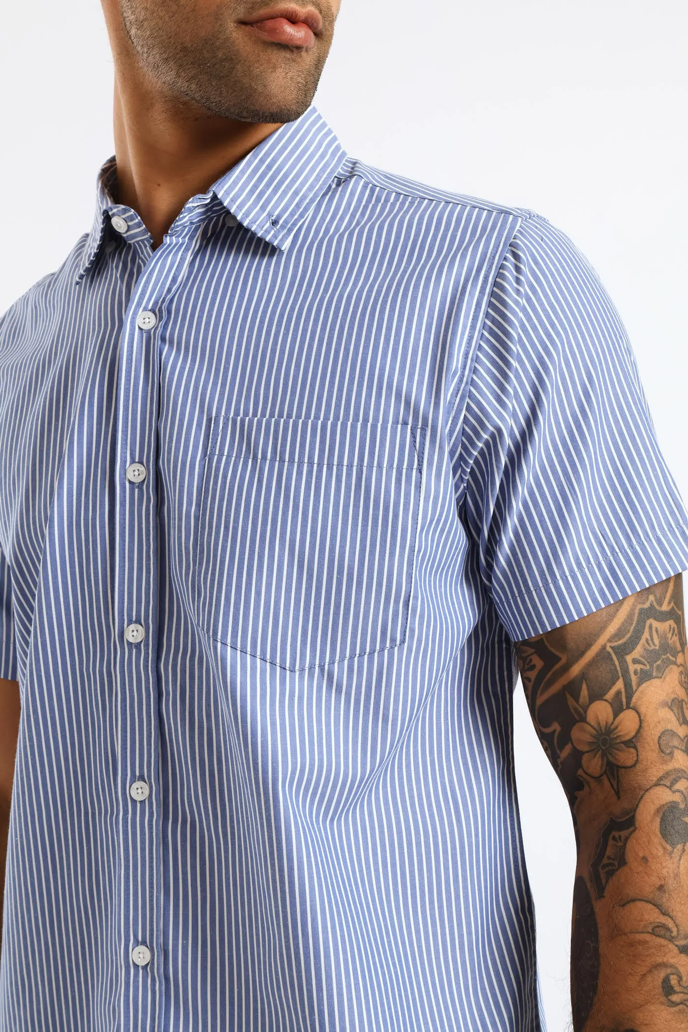 Stripe Button Down Shirt - Blue sold by Edgars product image thumbnail 2