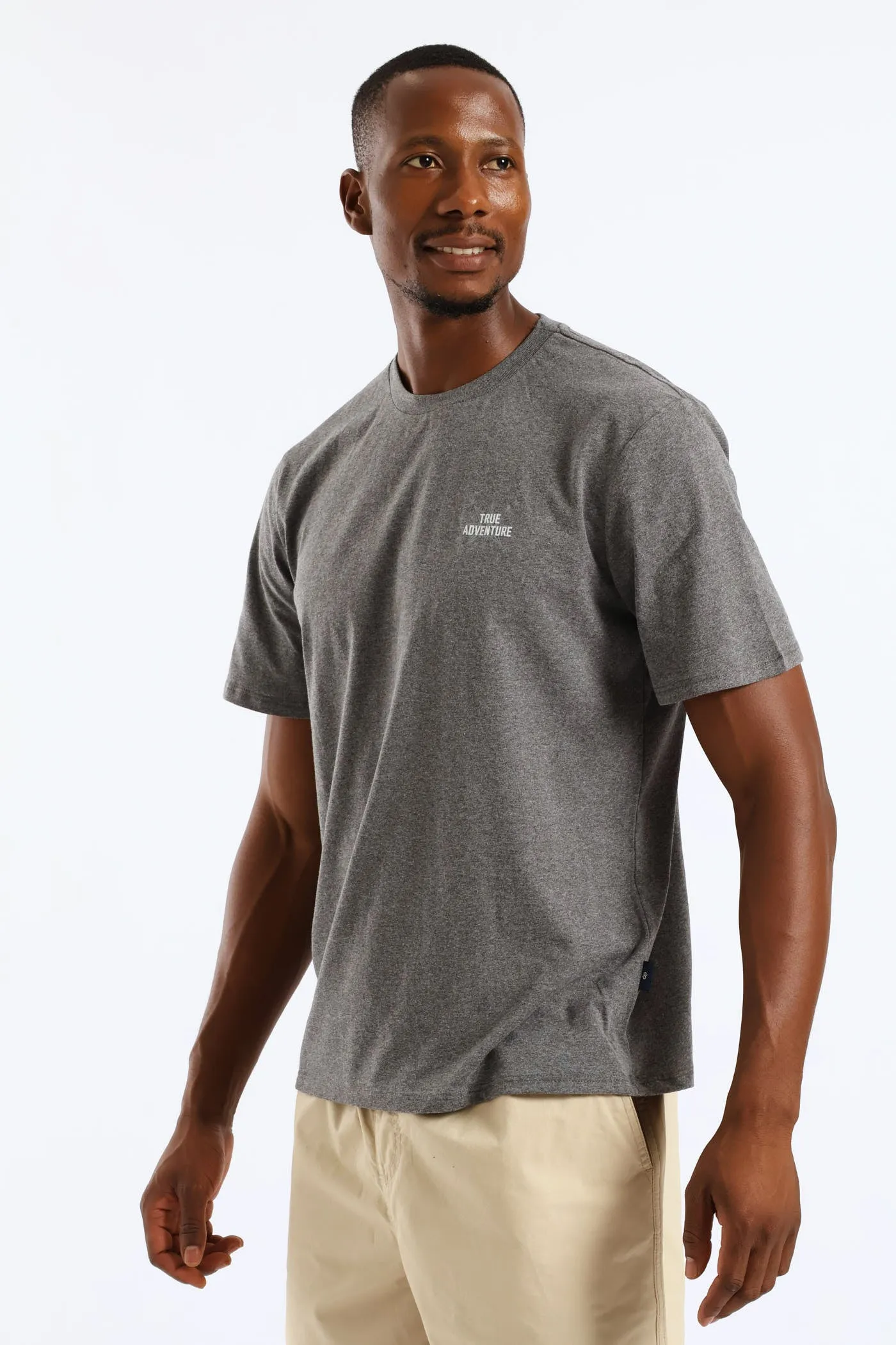 Tru Adventure Front & Back Tee - Charcoal Melange sold by Edgars product image thumbnail 4